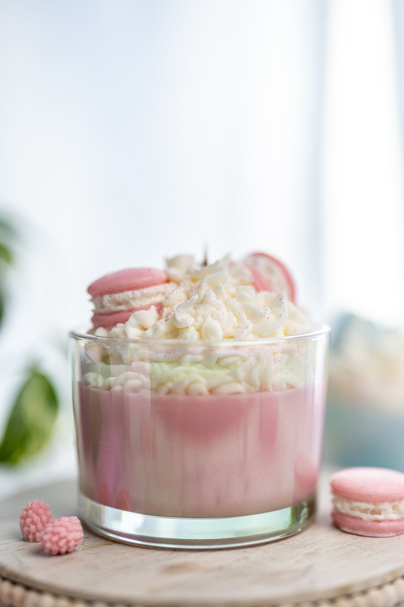 Large Macaroons Candle/Macaron Candle/Dessert Candle /Gift for Her/ Iridescent Clear Jars