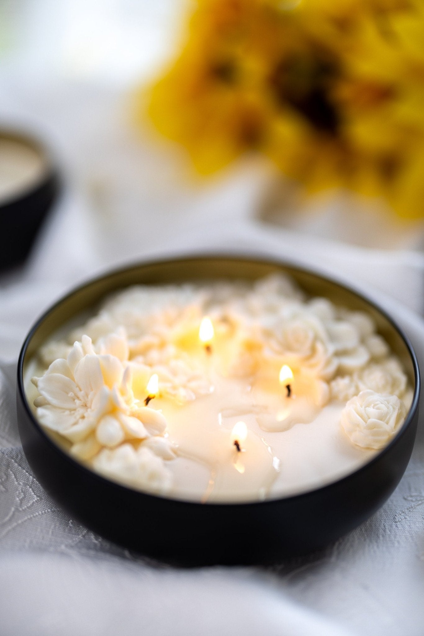 Beyond Beautiful Garden Flower Candle/4 Wicks Candle/Mother's Day Candle/Handmade Gift/Housewarming/Large Candle