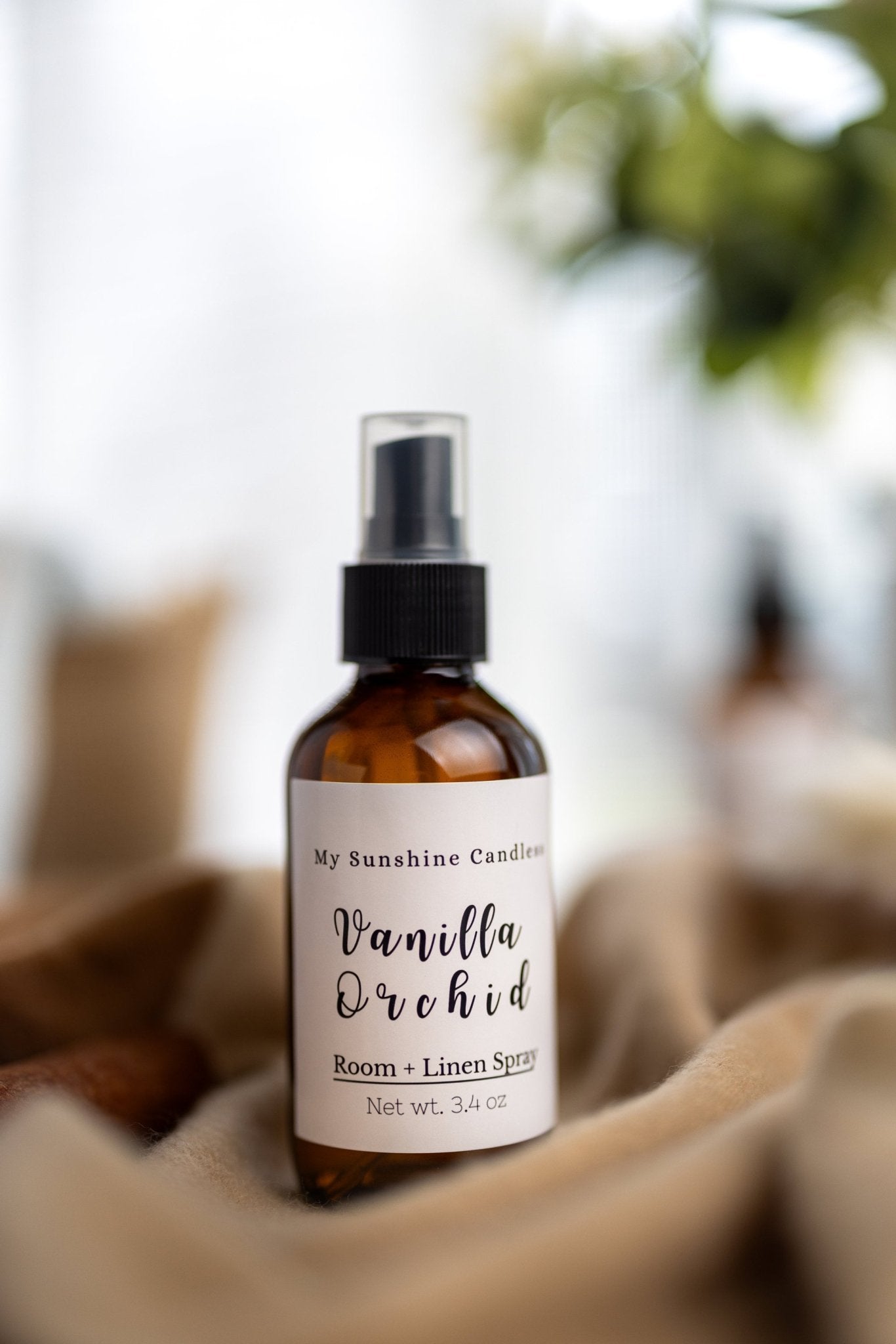 Room + Linen Spray 4oz Glass Amber Bottle/Fabric Spray/Summer ,Spring Winter Scents to Choose/Room Freshener /Perfect Gift