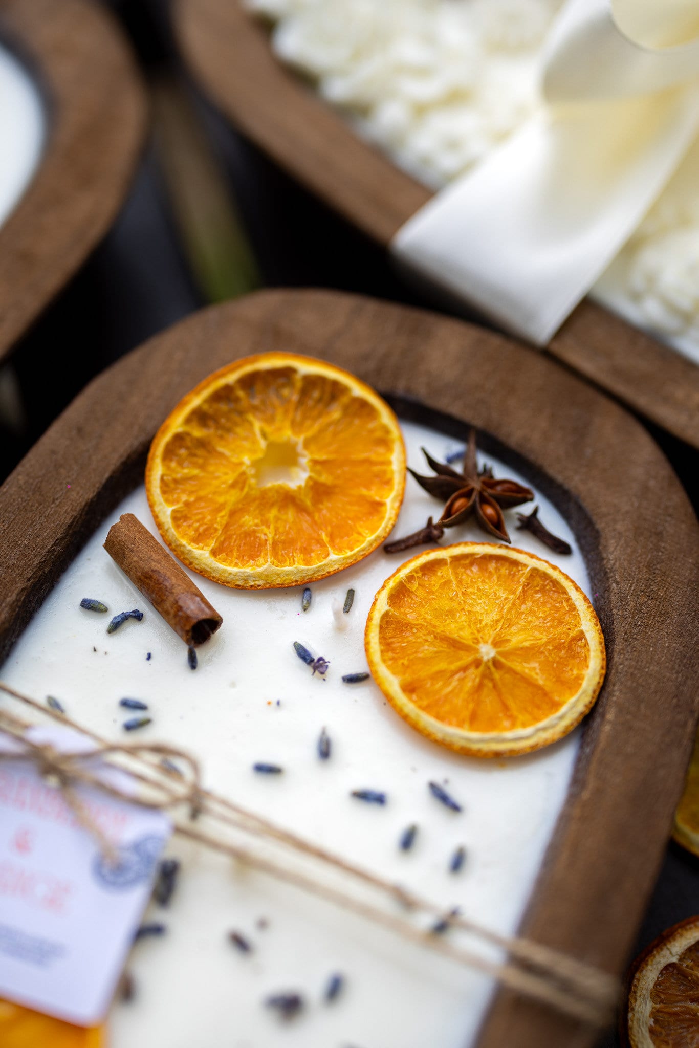 Dough Bowl Candle With Wood Wicks and Soy Wax/ Orange Bowl Candle /Farmhouse Candle/Fruit Candle /3 Wood Wick Candle /Mother's Day Gift