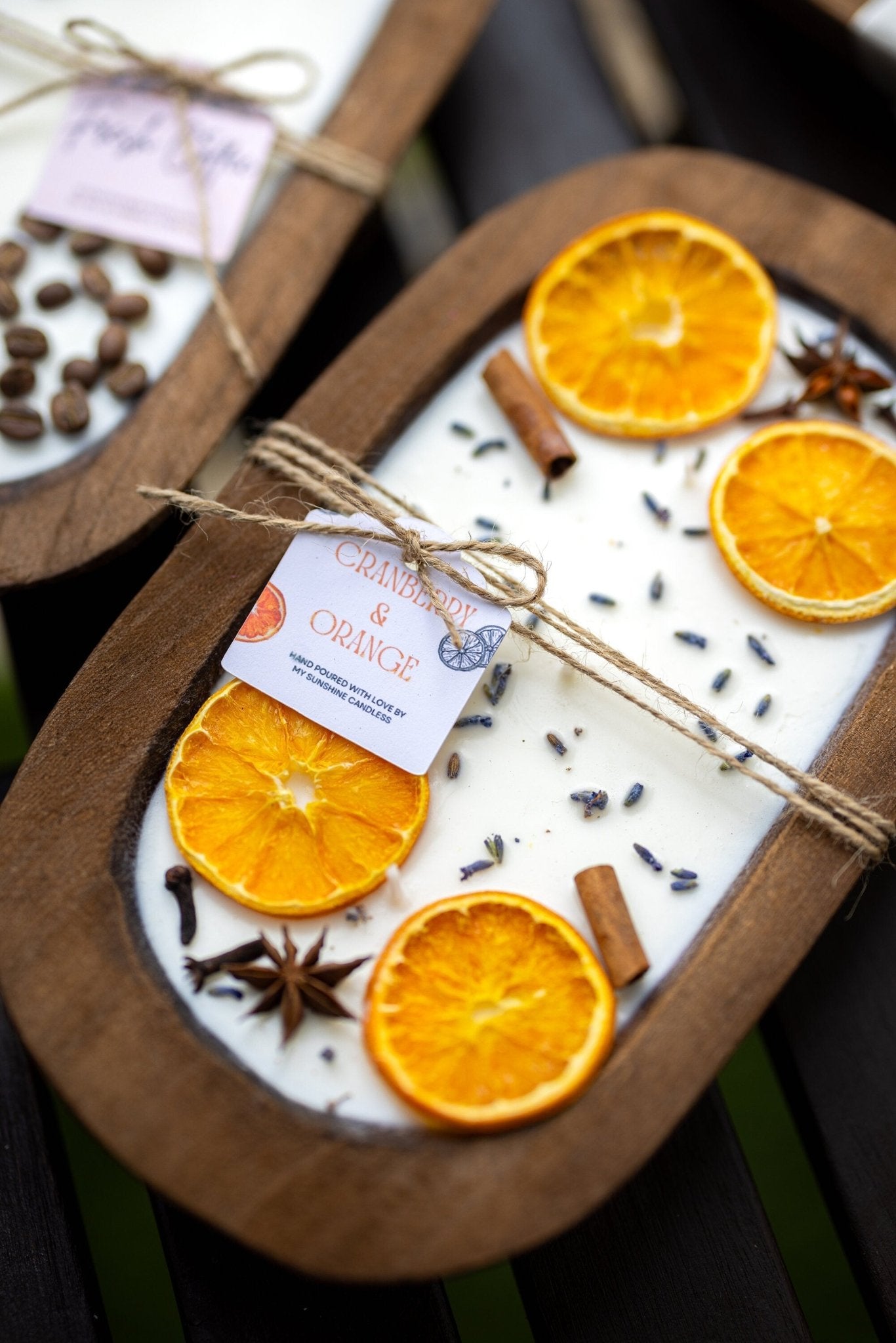 Dough Bowl Candle With Wood Wicks and Soy Wax/ Orange Bowl Candle /Farmhouse Candle/Fruit Candle /3 Wood Wick Candle /Mother's Day Gift