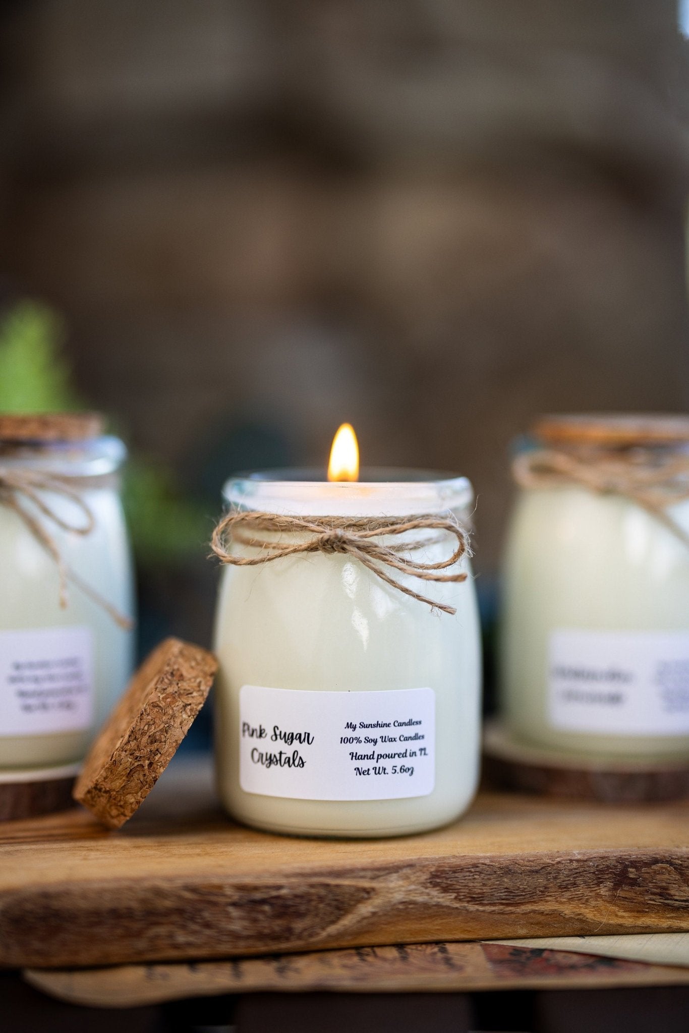 100% All Natural Soy Wax Candles/Hand poured with Love