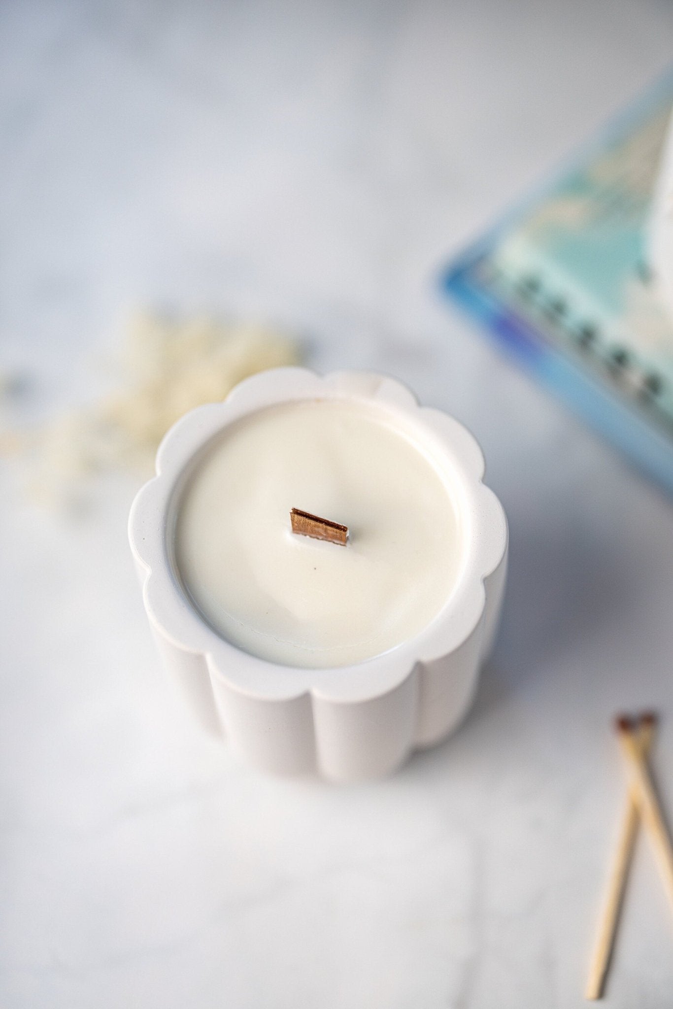 Handmade Wooden Wick Ribbed Scented Vessel | Soy Candle | Scented Vessel | Handmade Gift |Mothers Day | Christmas Gifts | Housewarming Gift