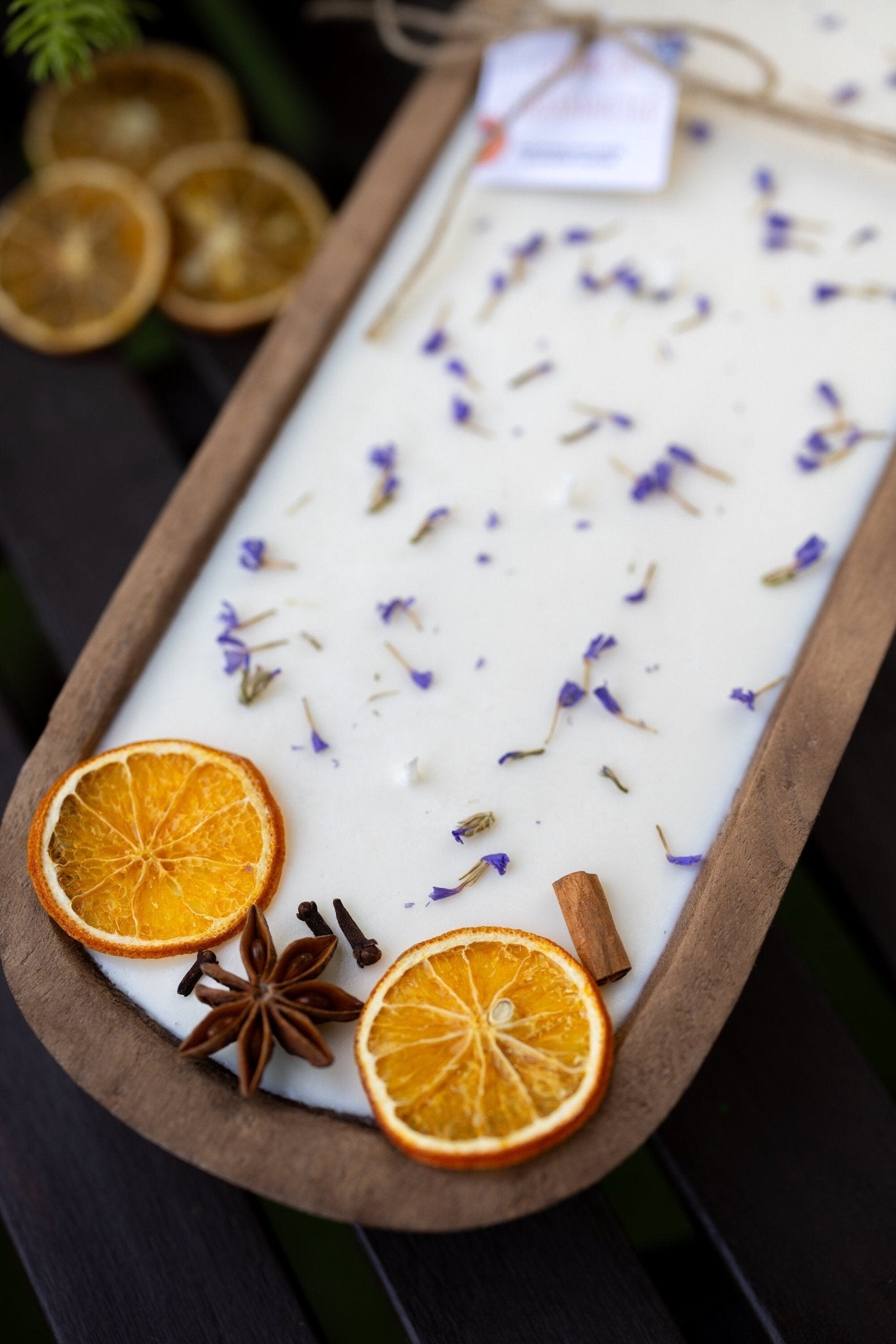 Large Hand Carved 6 Wick Bowl Candle/ Orange Bowl Candle/ Reusable/Wooden Farmhouse Decor/Perfect gifting/ Christmas Holidays