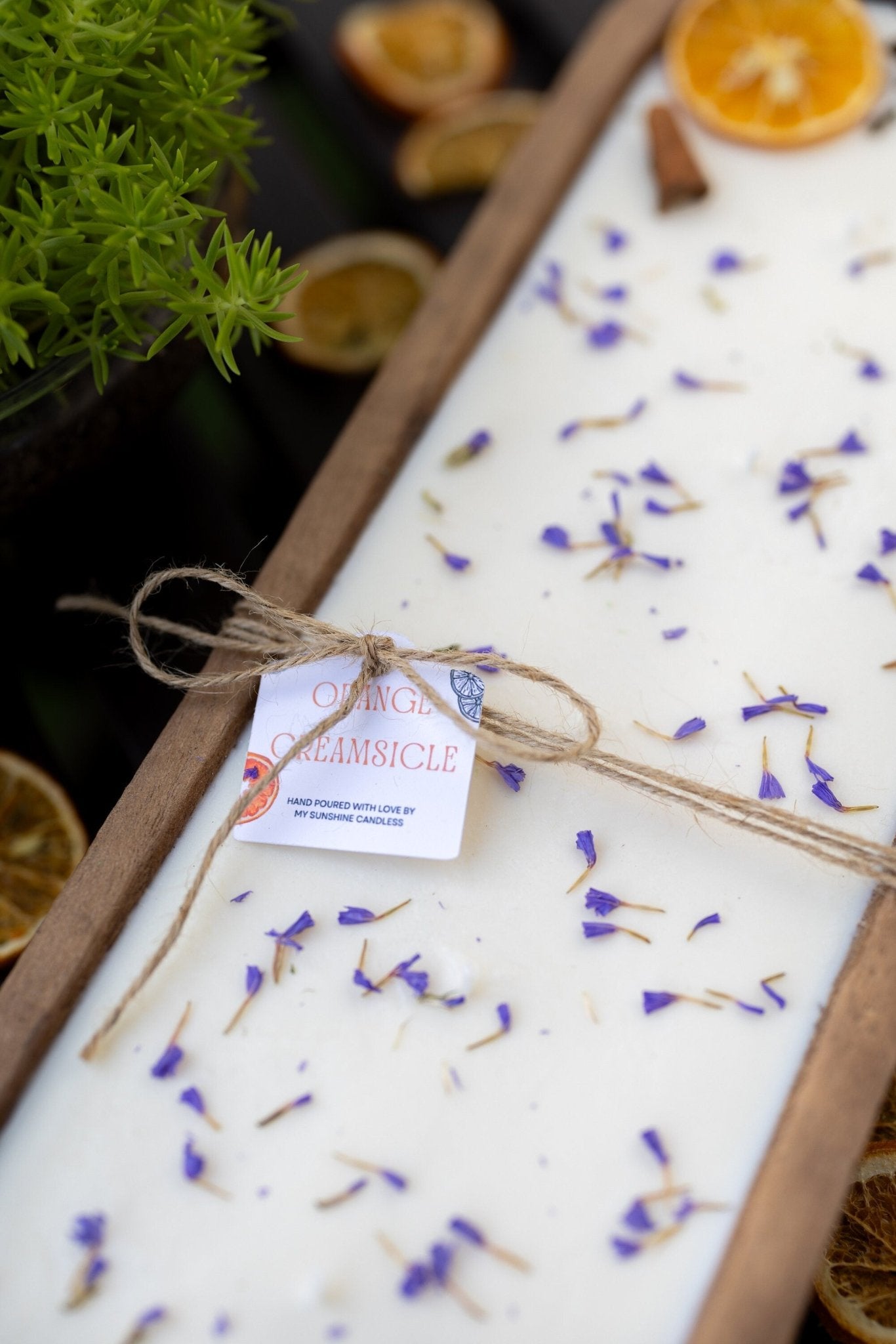 Large Hand Carved 6 Wick Bowl Candle/ Orange Bowl Candle/ Reusable/Wooden Farmhouse Decor/Perfect gifting/ Christmas Holidays