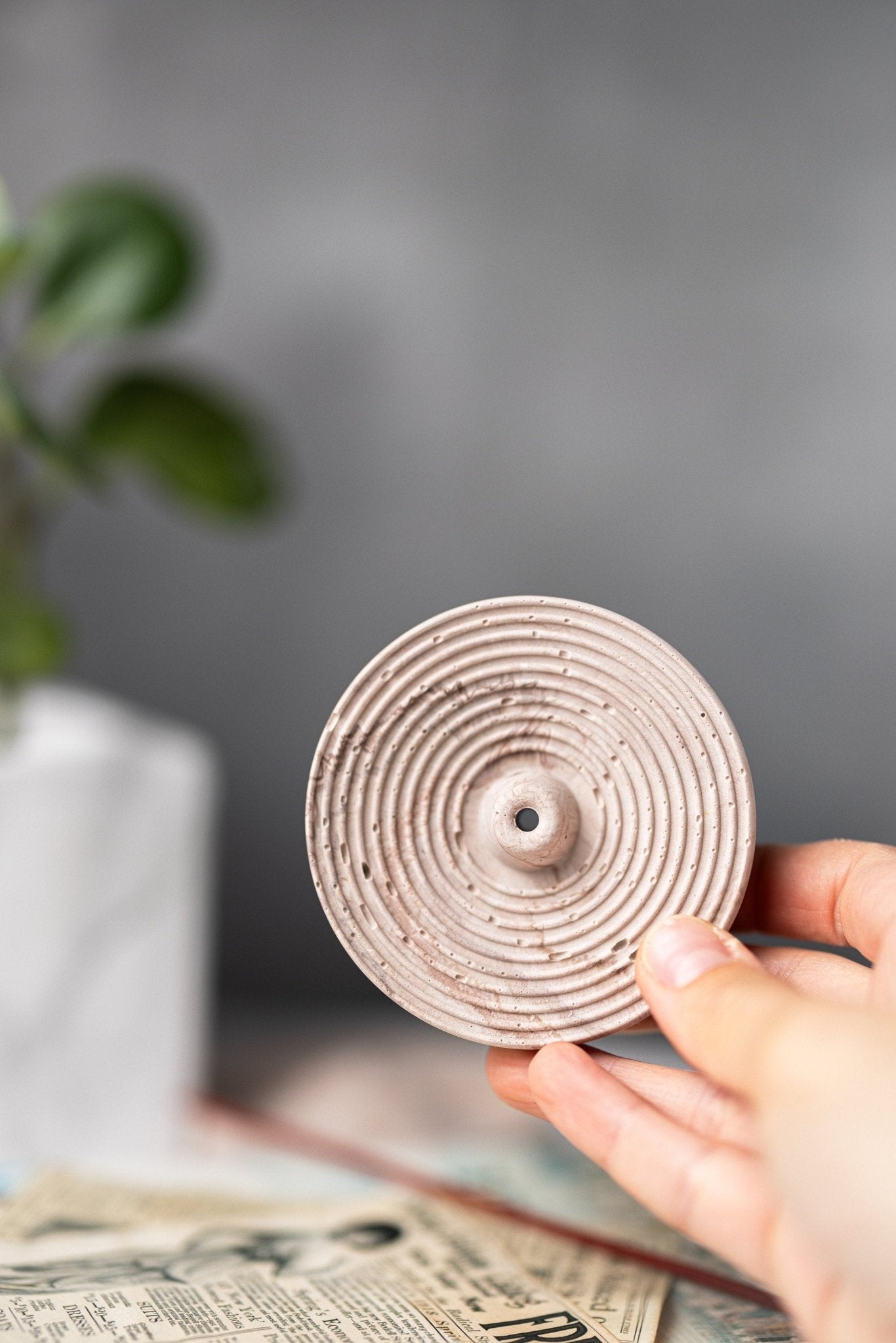 Concrete Incense Holder, Boho Decor, Incense Burner, Housewarming Gift, Incense Tray, Meditation Gift, Altar Tray, Fathers Day Gift