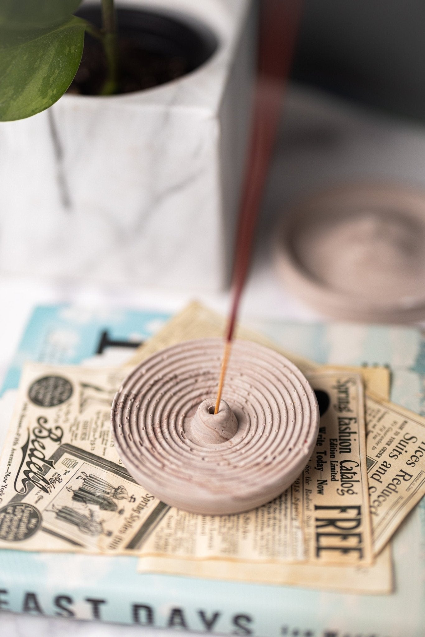 Concrete Incense Holder, Boho Decor, Incense Burner, Housewarming Gift, Incense Tray, Meditation Gift, Altar Tray, Fathers Day Gift