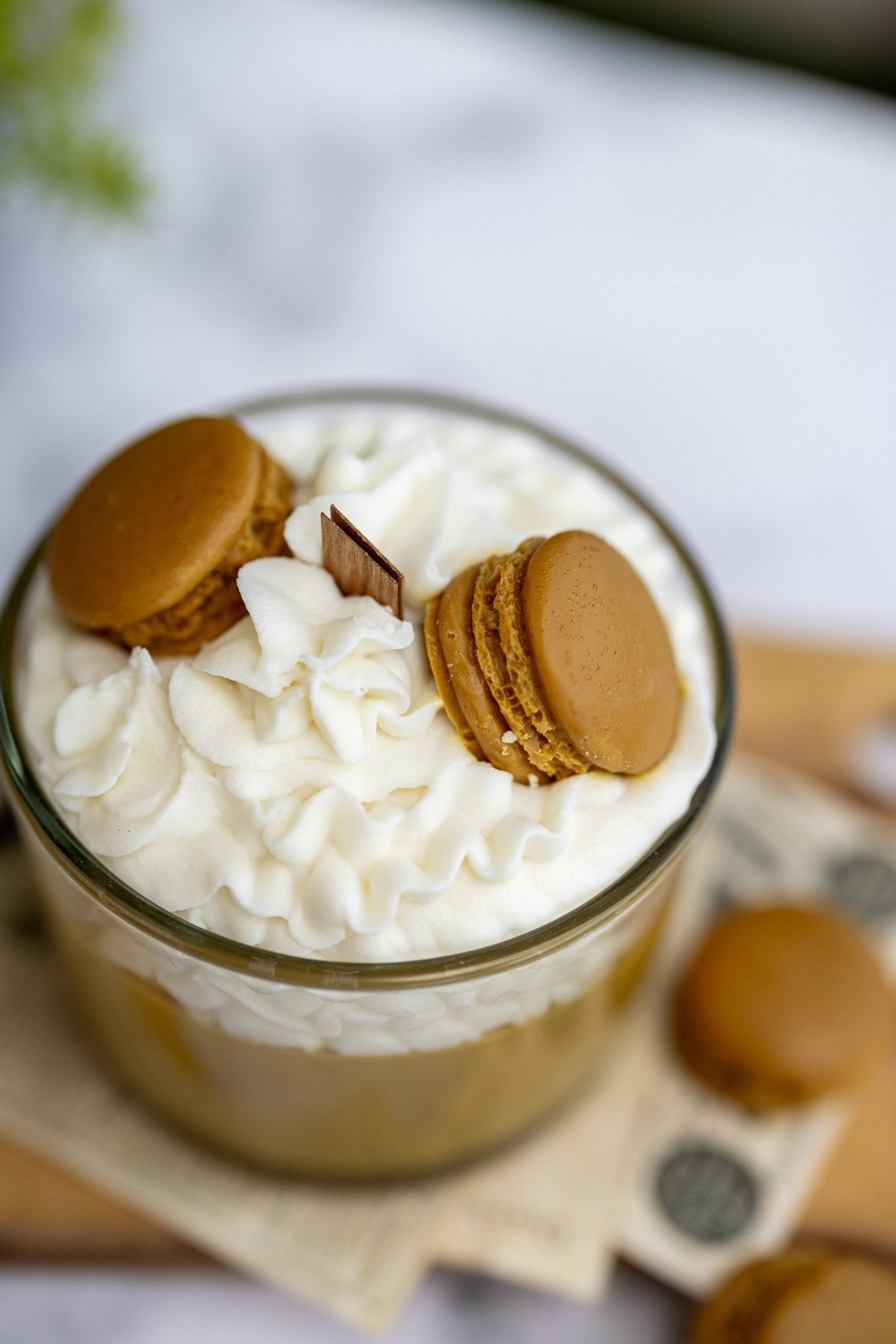 Espresso Scented Candle, Macaron Candle/Macaroons Candle/Whipped Candle/Dessert Candle/ Chocolate Candle/Gift for her/Macron Candle Soy Wax