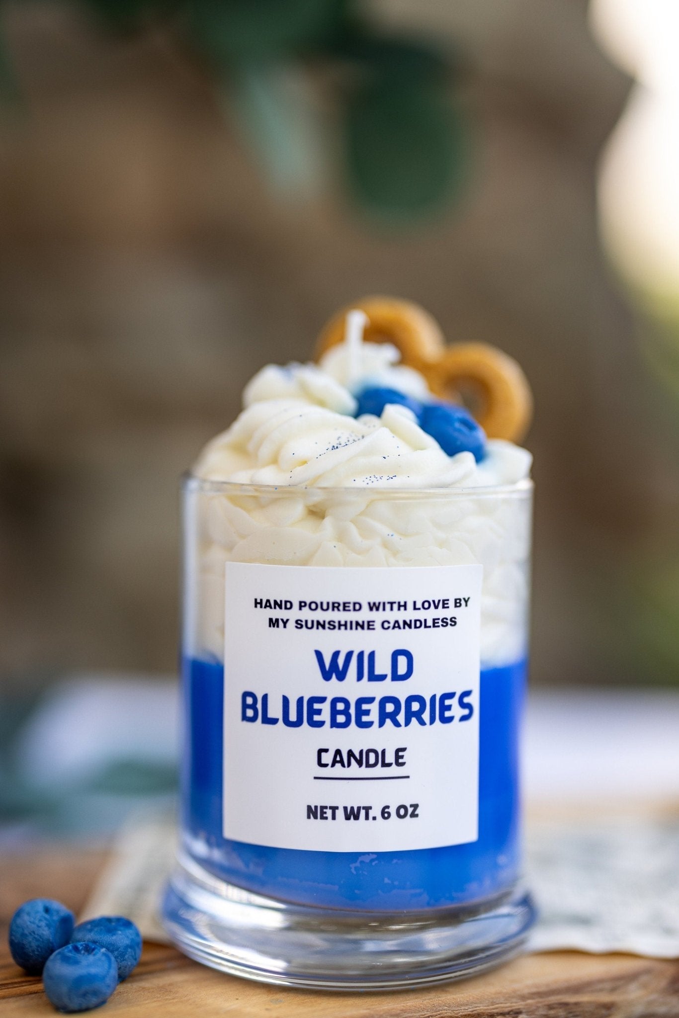 Wild Blueberry Dessert Candle/Blueberry Cheescake Dessert Candle/12oz & 8oz