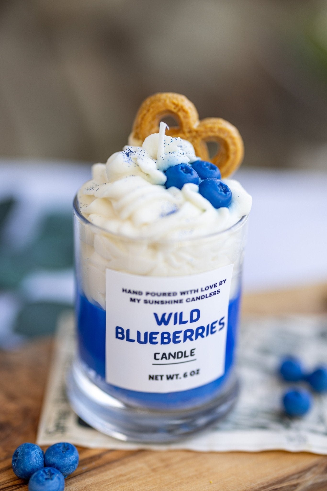 Wild Blueberry Dessert Candle/Blueberry Cheescake Dessert Candle/12oz & 8oz