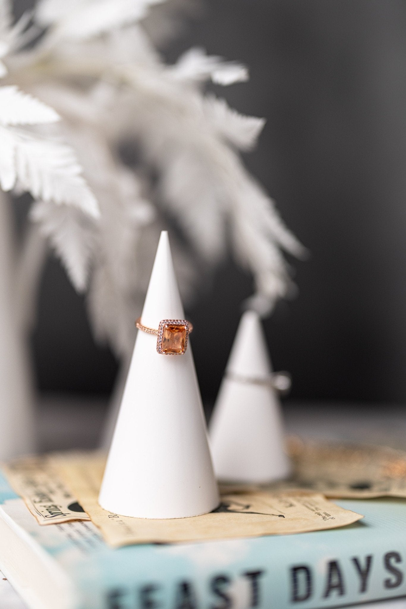 Genuine Ring Handmade Holder/Jesmonite Ring Holder Cone/ Perfect Gift