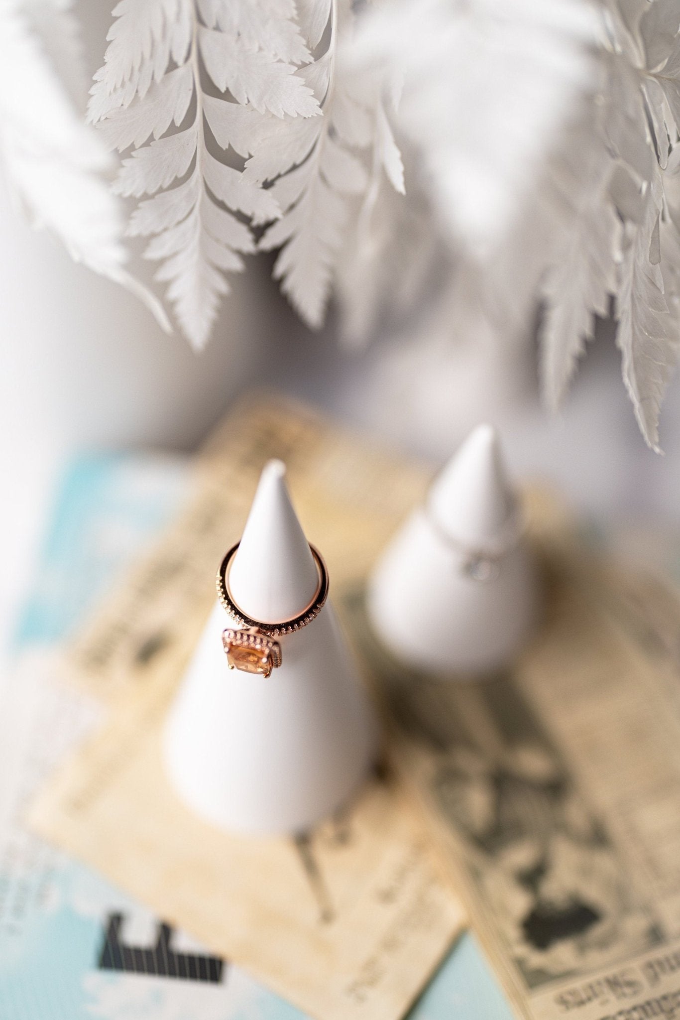 Genuine Ring Handmade Holder/Jesmonite Ring Holder Cone/ Perfect Gift