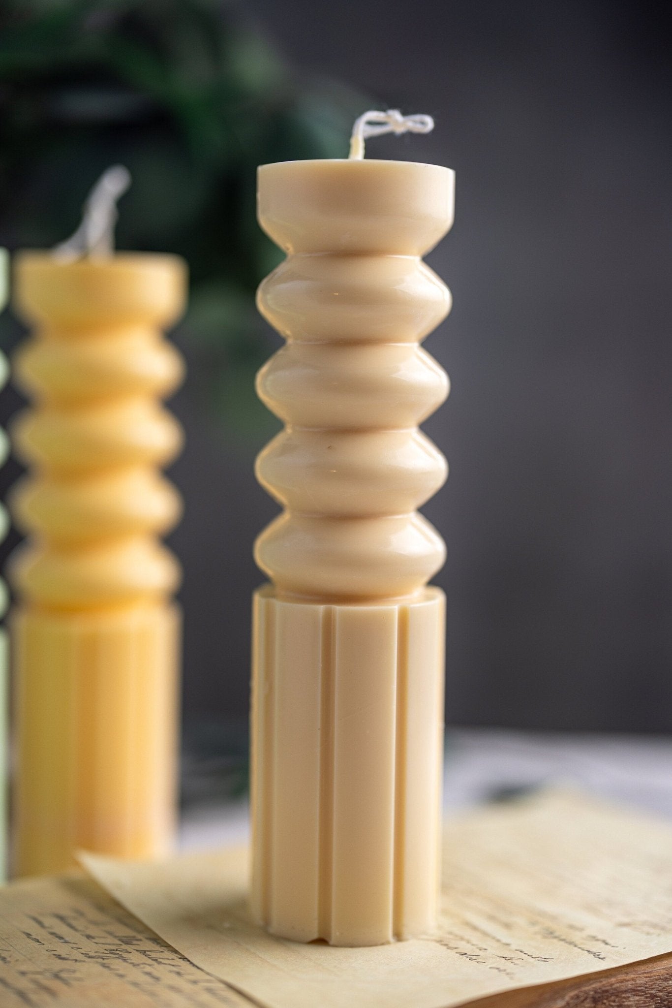 Handcrafted Abacus Pillar Candle – Pastel Colors – Luxury Home Decor – Handmade Soy Wax Gift Idea - MY Sunshine Candless