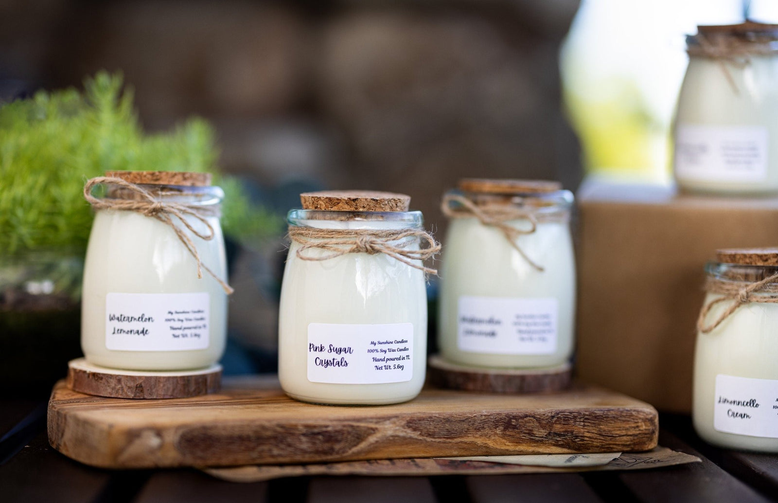 100% All Natural Soy Wax Candles/Hand poured with Love