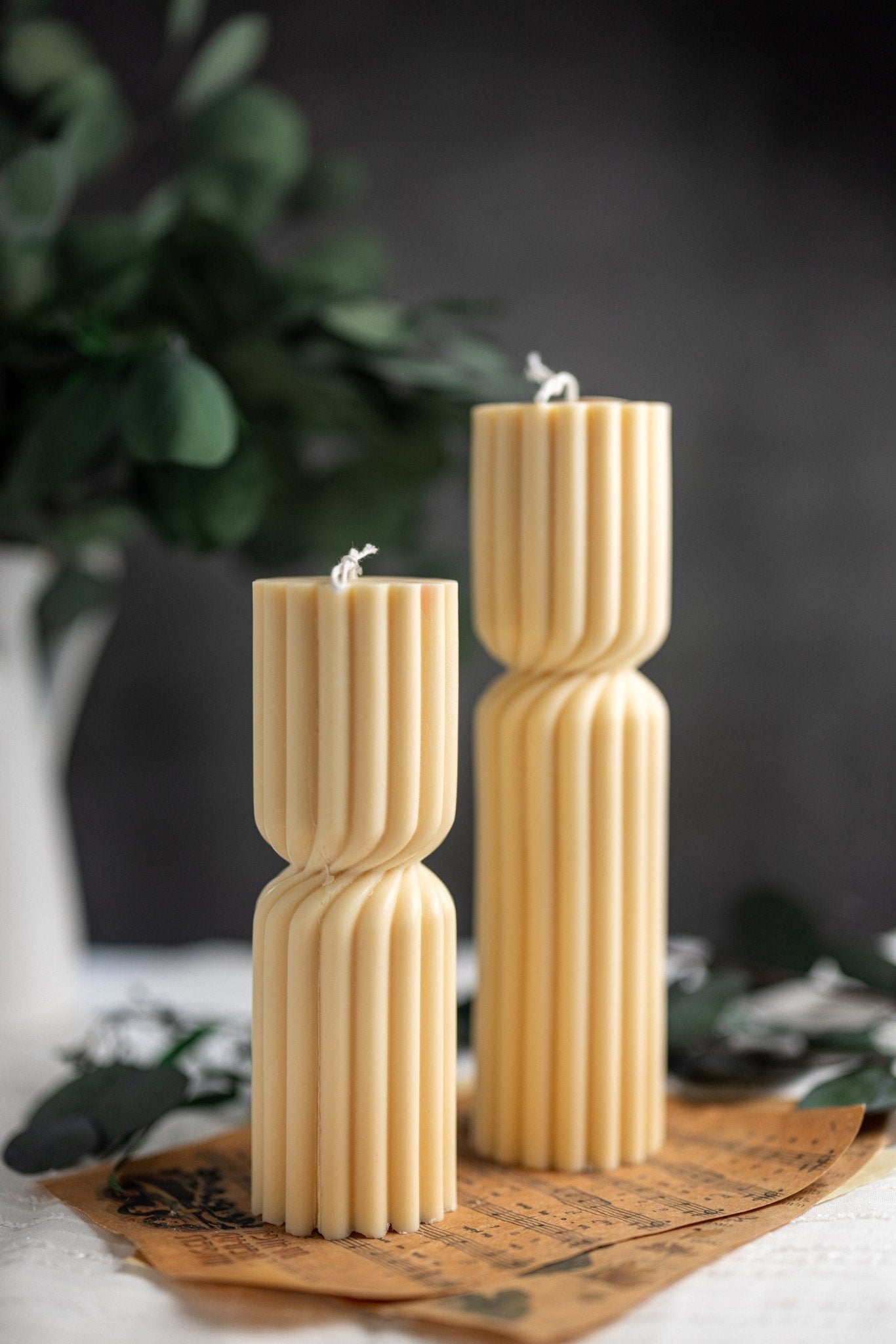 Spiral Spire Pillar Candle/Gift | Handmade /Wedding Favor /Soy Wax/Handmade Stunning Candles /Mothers Day