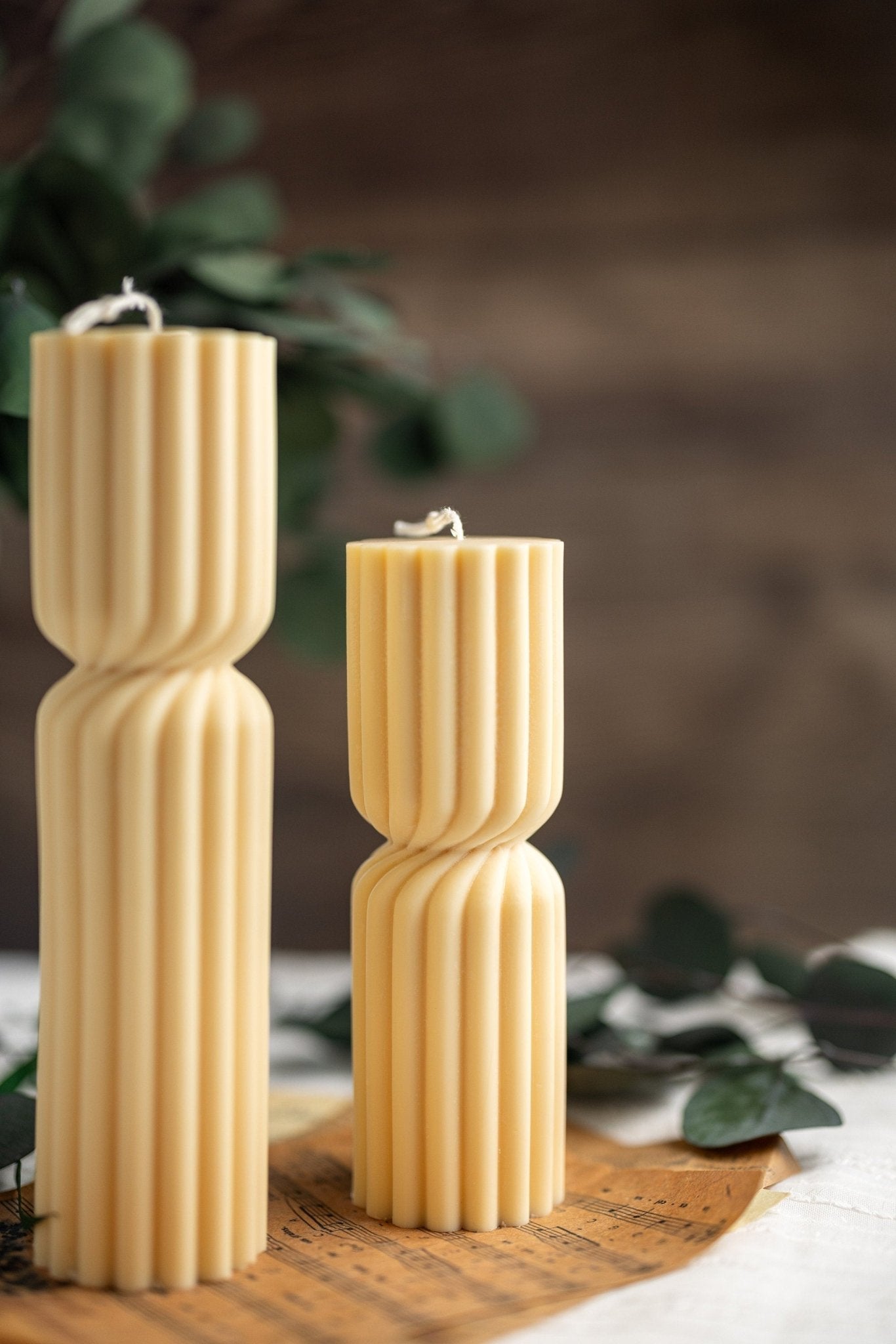 Spiral Spire Pillar Candle/Gift | Handmade /Wedding Favor /Soy Wax/Handmade Stunning Candles /Mothers Day