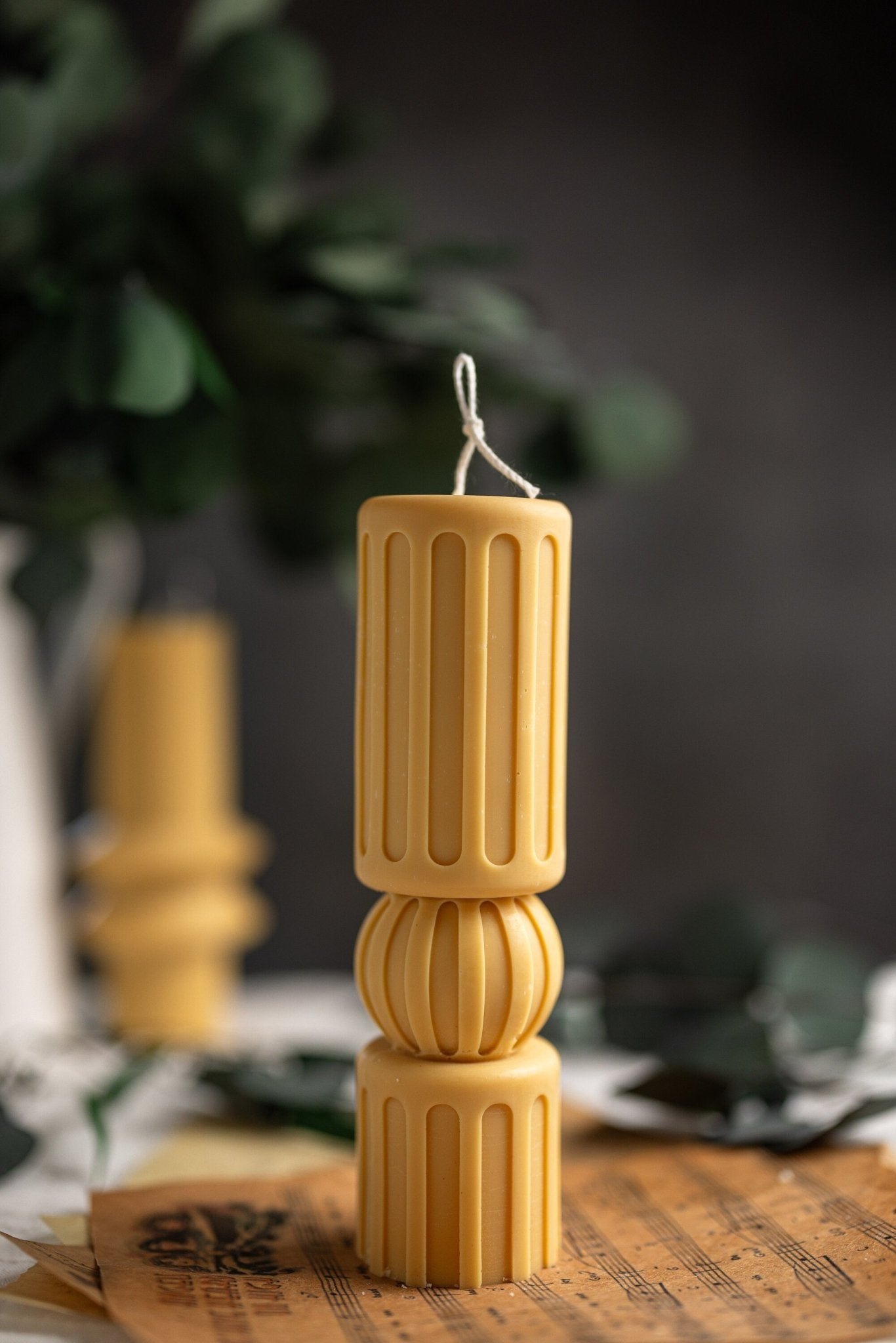 Roman Pillar Candle/Pillar Aesthetic Candle /Sculptural Candle /Pastel Colors Candle /Wedding decor /Wedding Candles /Wedding Favors
