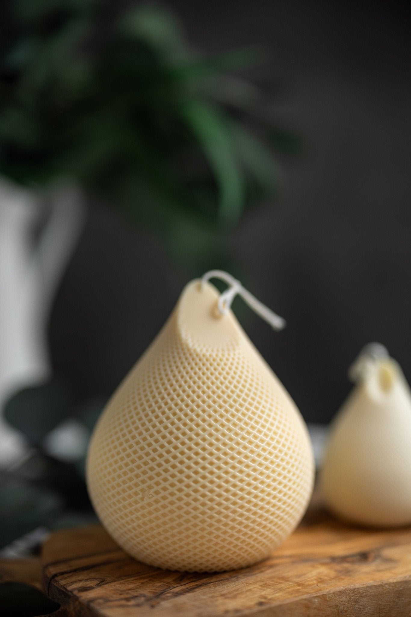 Unique geometrical candle /Handmade ribbed candle /Valentine gifts /gift idea/Hand-poured Soy Candles/ Pillar Candle