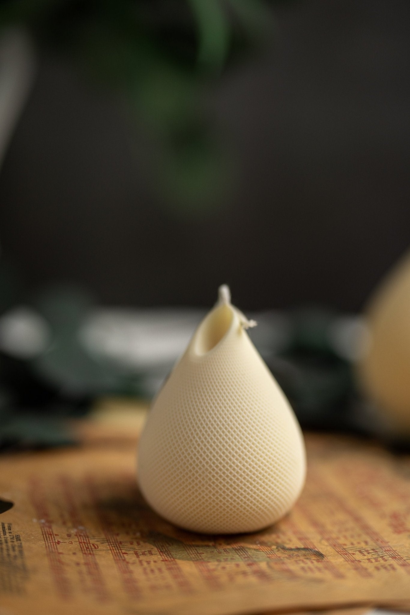 Unique geometrical candle /Handmade ribbed candle /Valentine gifts /gift idea/Hand-poured Soy Candles/ Pillar Candle