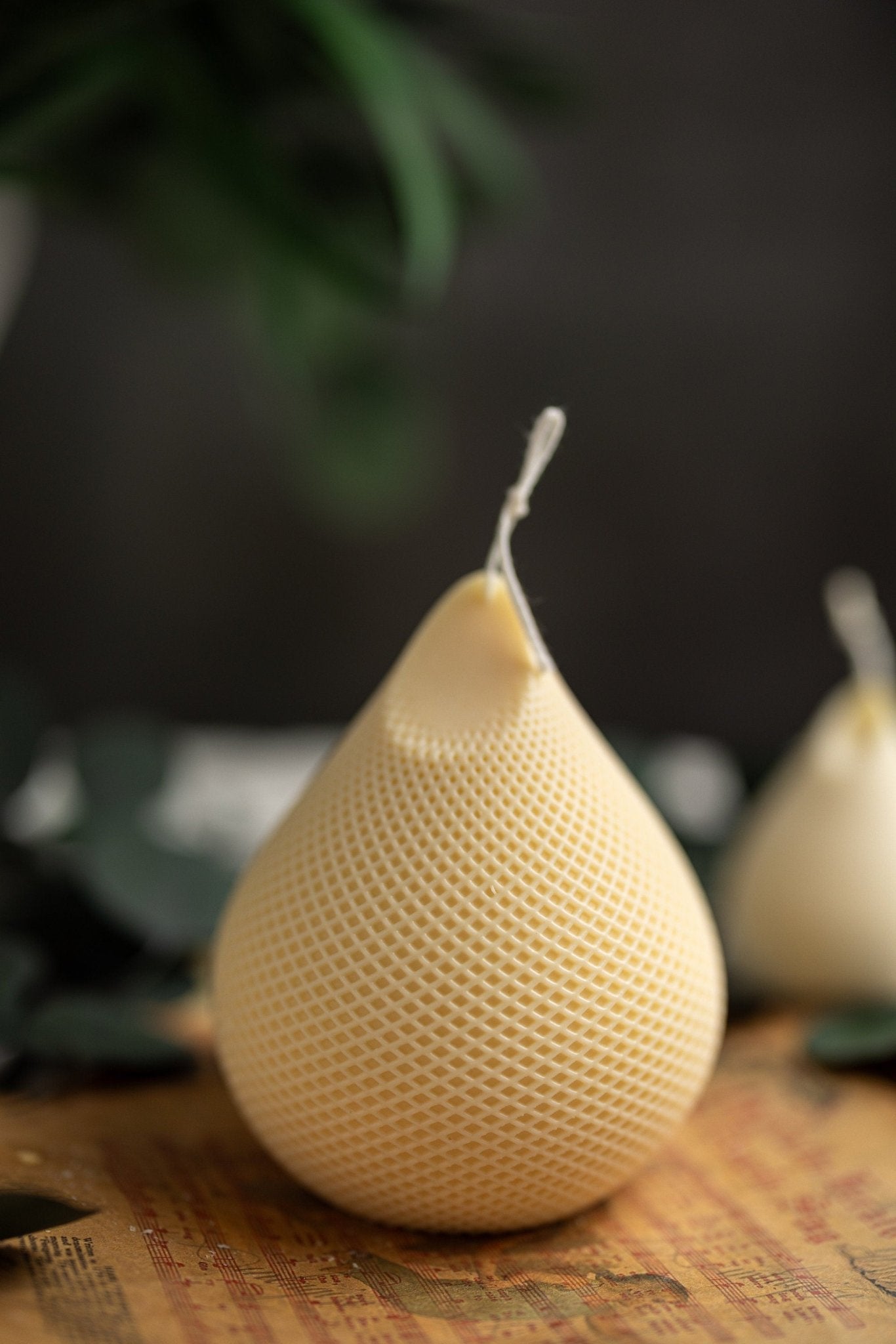 Unique geometrical candle /Handmade ribbed candle /Valentine gifts /gift idea/Hand-poured Soy Candles/ Pillar Candle