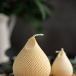 Unique geometrical candle /Handmade ribbed candle /Valentine gifts /gift idea/Hand-poured Soy Candles/ Pillar Candle