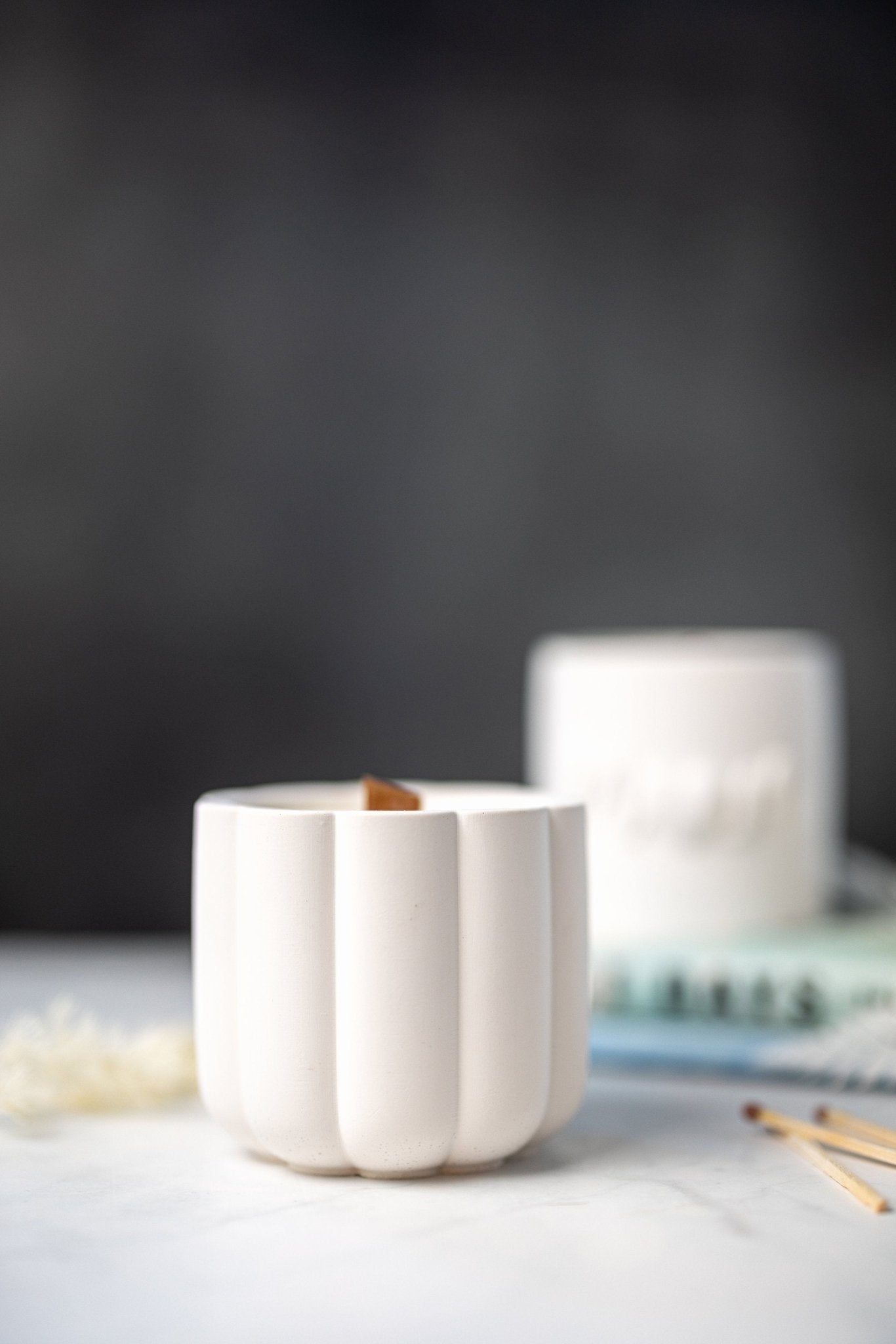 Handmade Wooden Wick Ribbed Scented Vessel | Soy Candle | Scented Vessel | Handmade Gift |Mothers Day | Christmas Gifts | Housewarming Gift