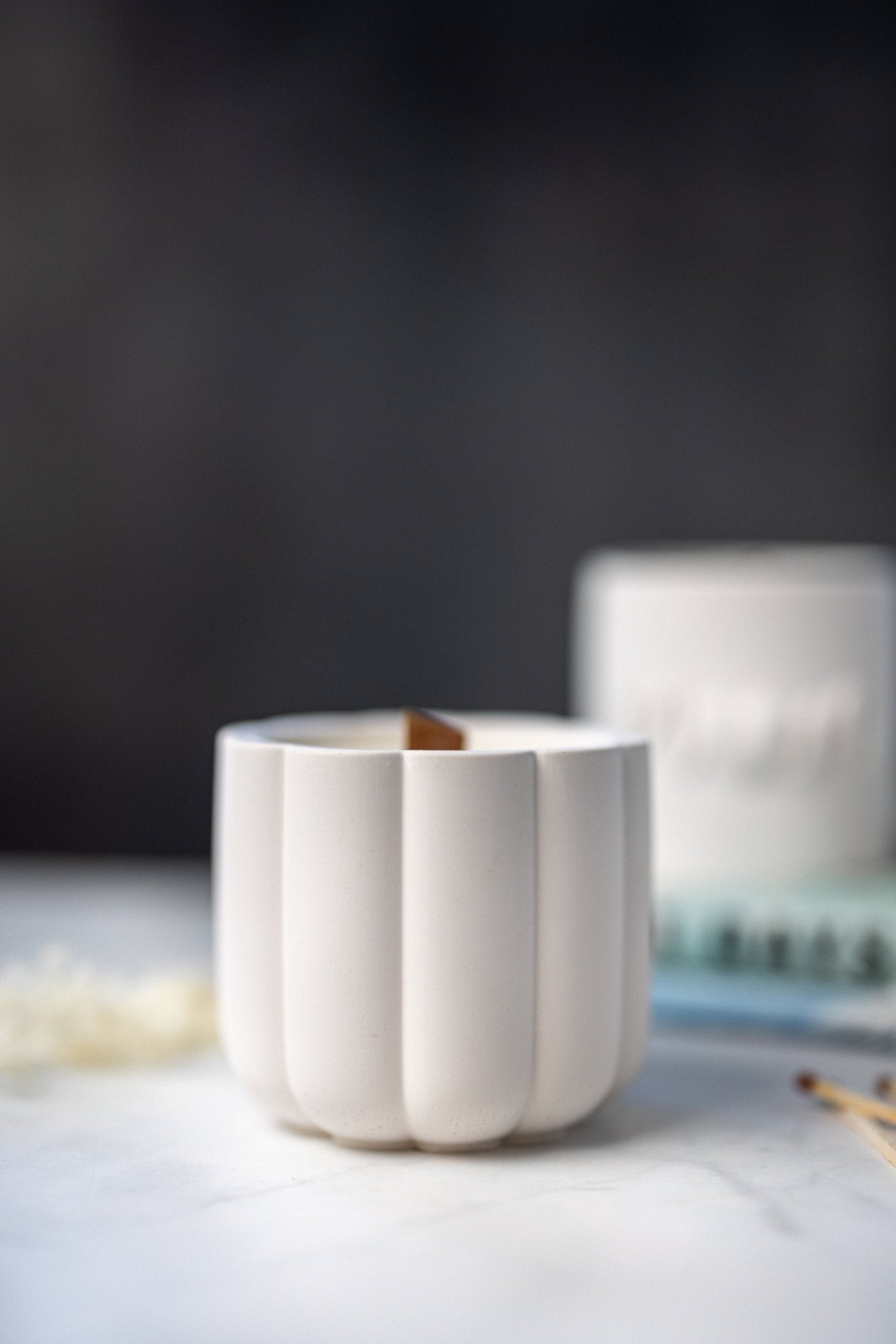 Handmade Wooden Wick Ribbed Scented Vessel | Soy Candle | Scented Vessel | Handmade Gift |Mothers Day | Christmas Gifts | Housewarming Gift