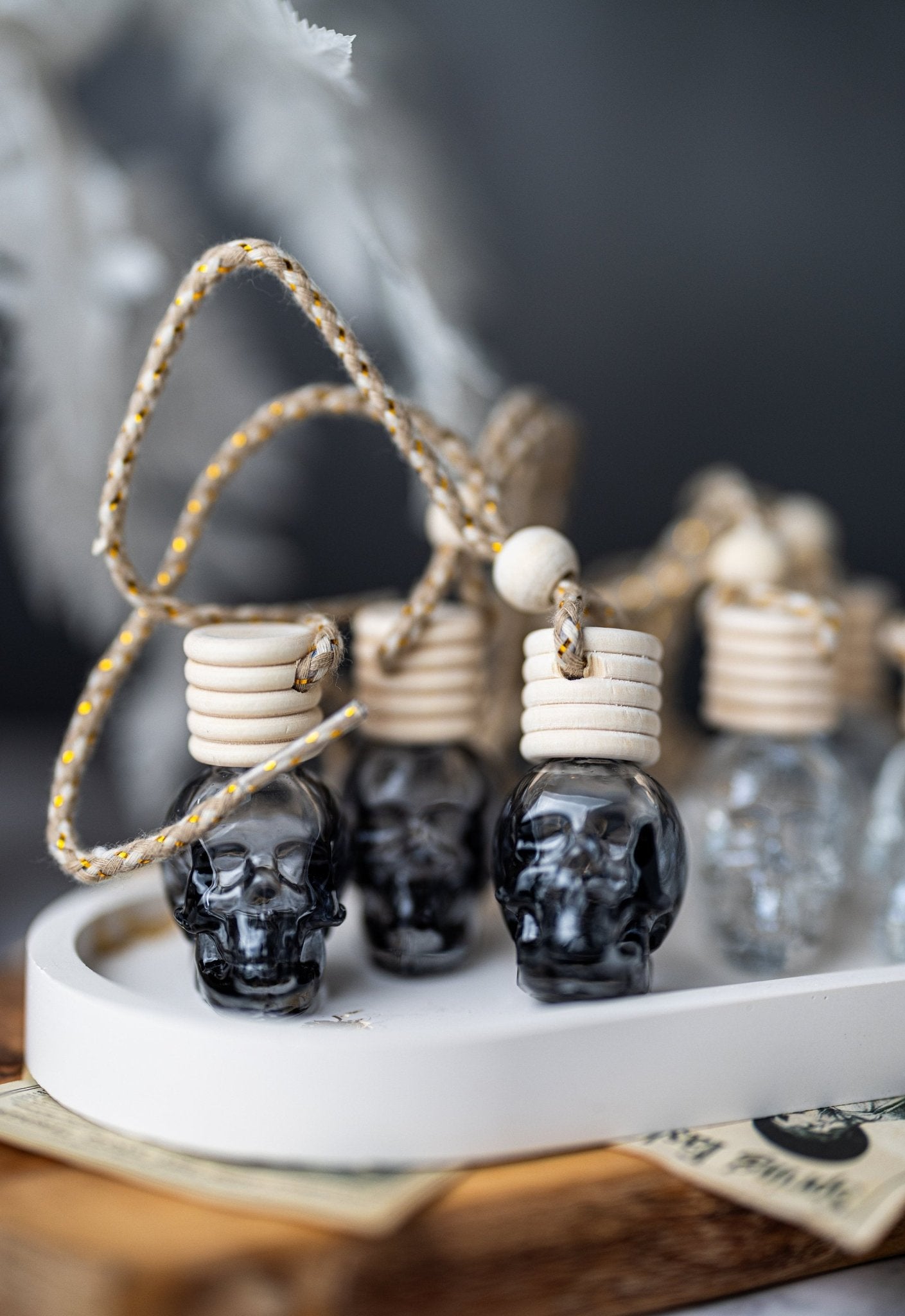 Skull Car Diffuser/Car Freshner Spring Summer Hanging Air Car Diffuser Oil/Luxury