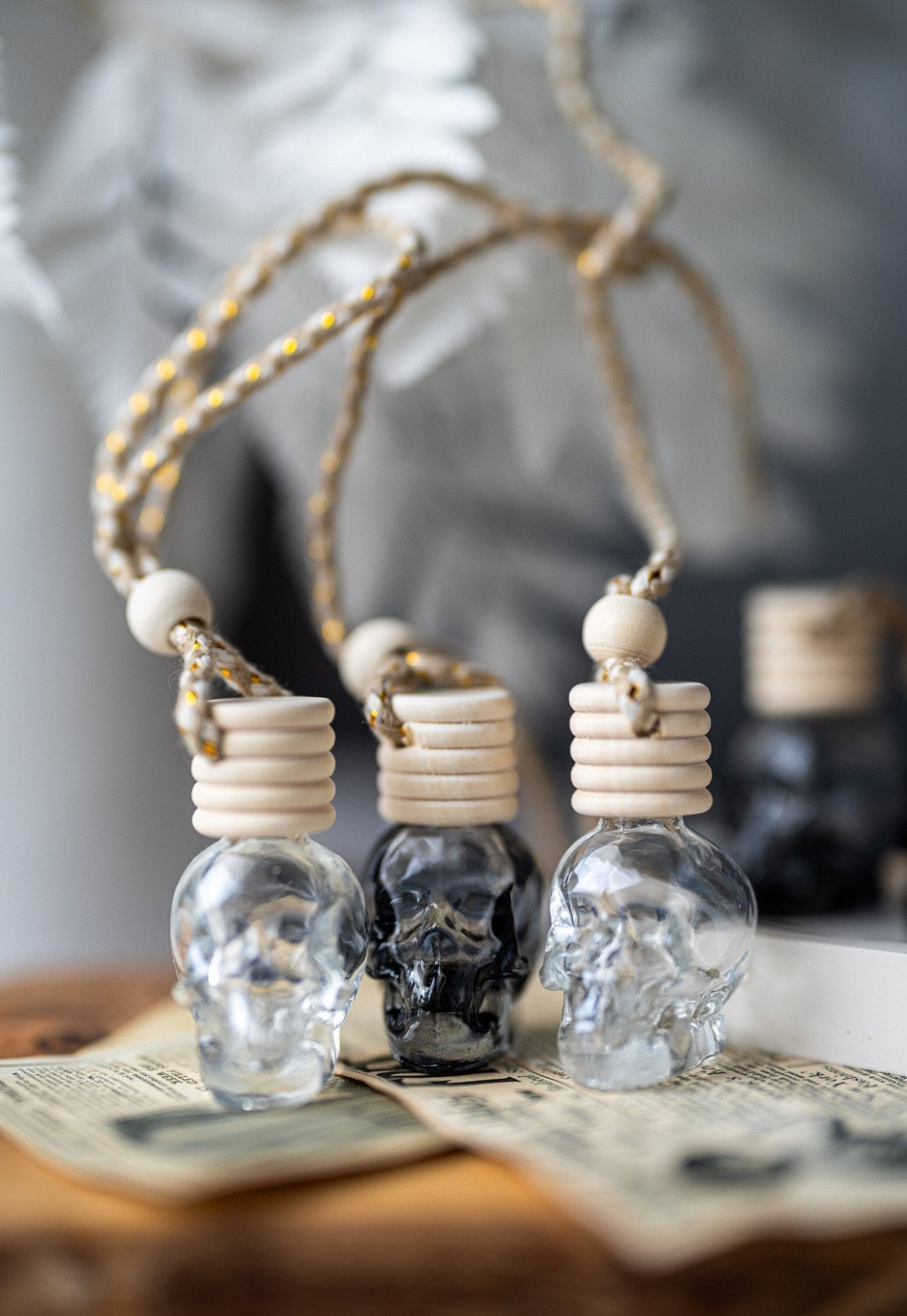 Skull Car Diffuser/Car Freshner Spring Summer Hanging Air Car Diffuser Oil/Luxury