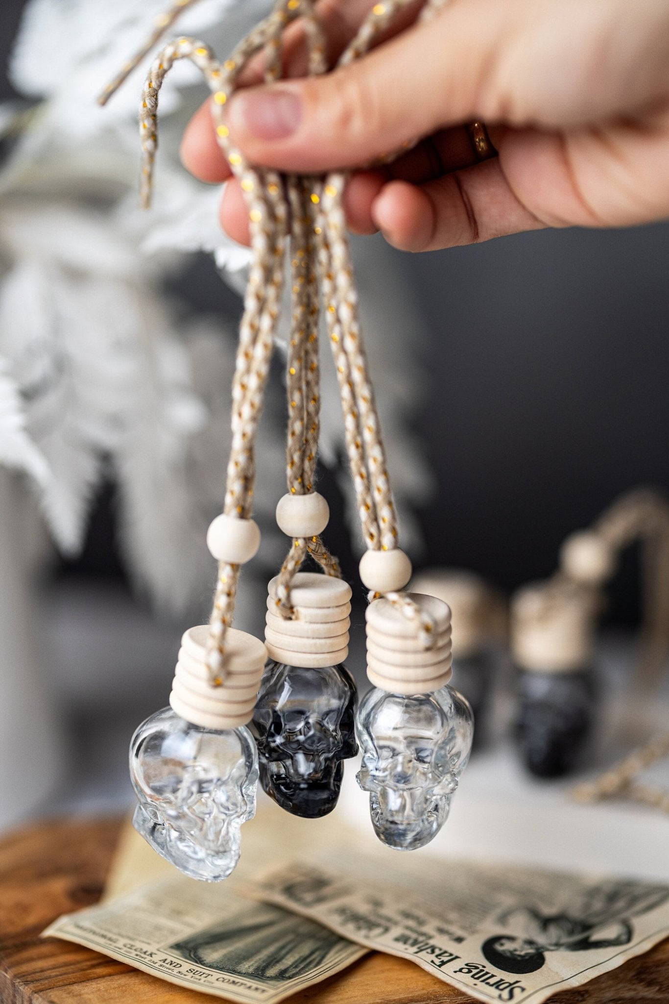 Skull Car Diffuser/Car Freshner Spring Summer Hanging Air Car Diffuser Oil/Luxury