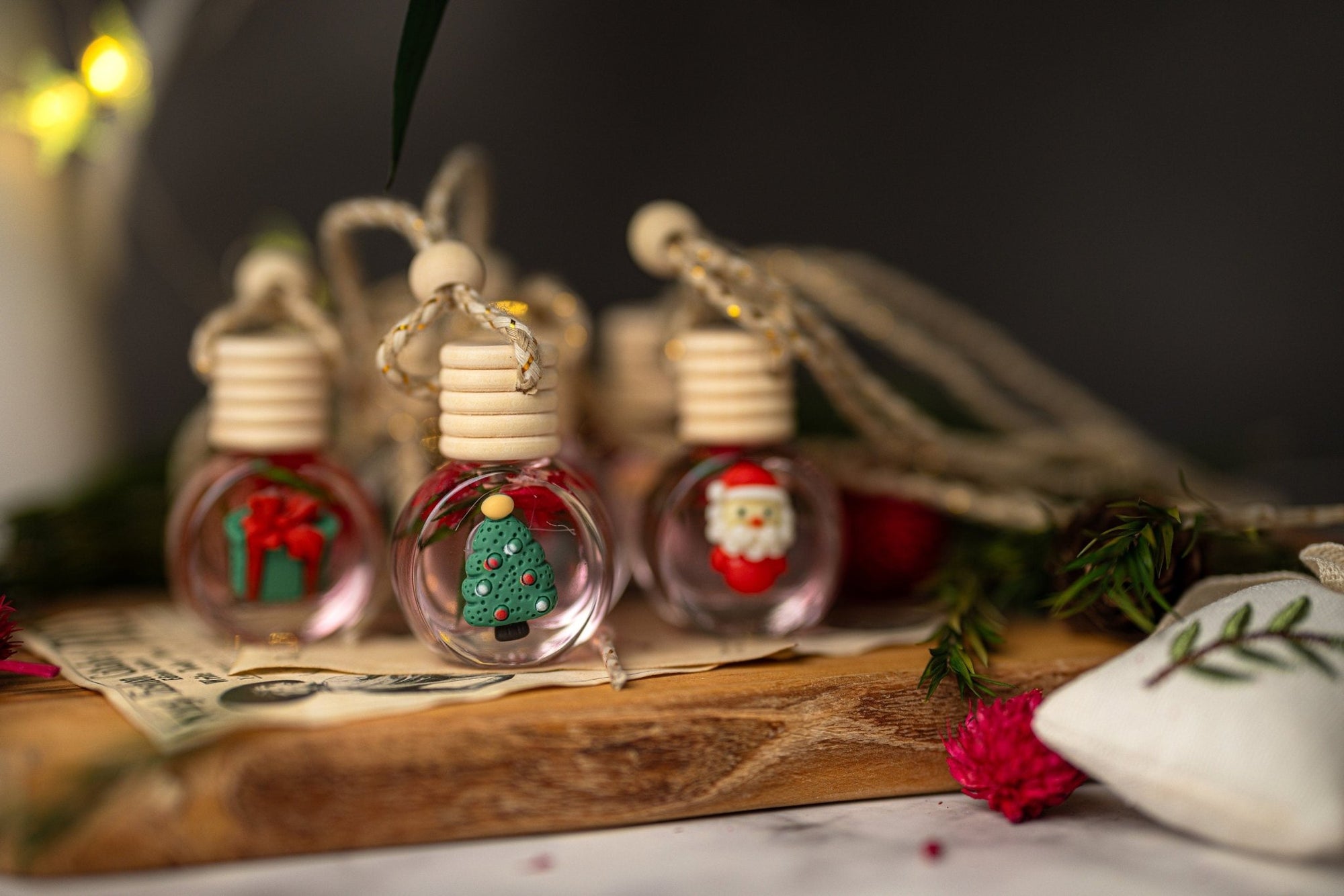 Beautiful Christmas Car Diffuser/Cure Air Freshener/Christmas Scents and more/ Car accessories for women /Luxury