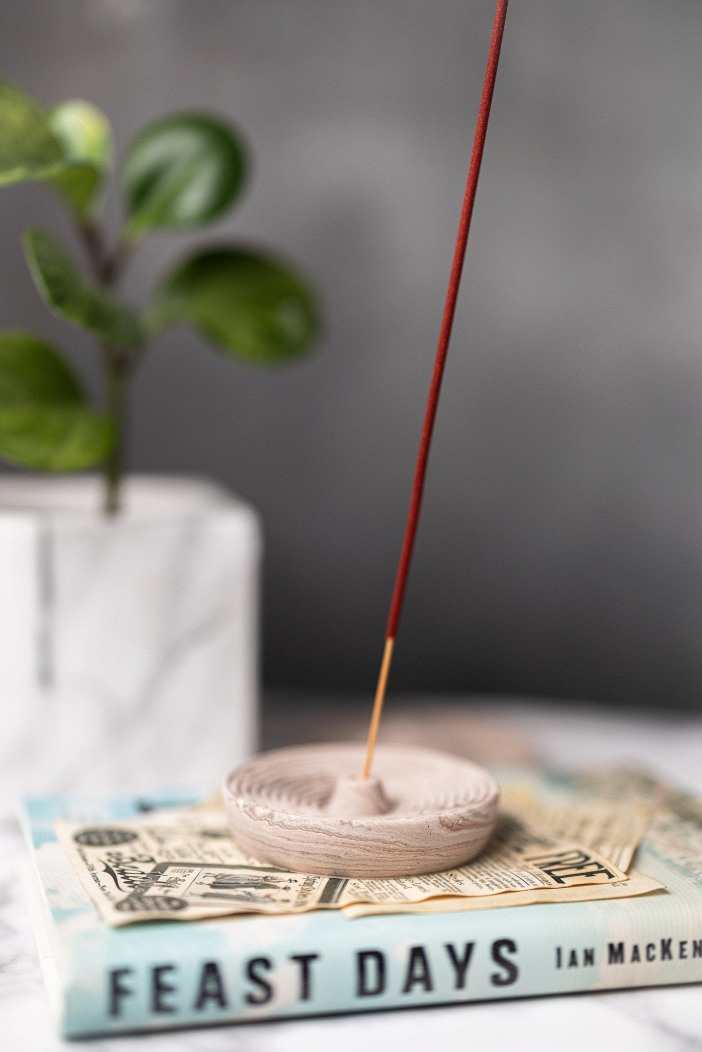 Concrete Incense Holder, Boho Decor, Incense Burner, Housewarming Gift, Incense Tray, Meditation Gift, Altar Tray, Fathers Day Gift
