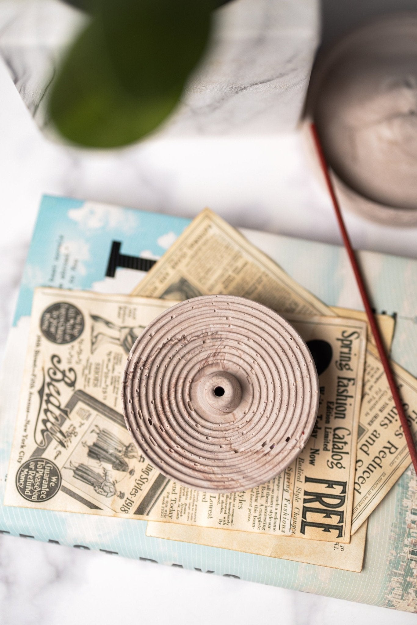 Concrete Incense Holder, Boho Decor, Incense Burner, Housewarming Gift, Incense Tray, Meditation Gift, Altar Tray, Fathers Day Gift