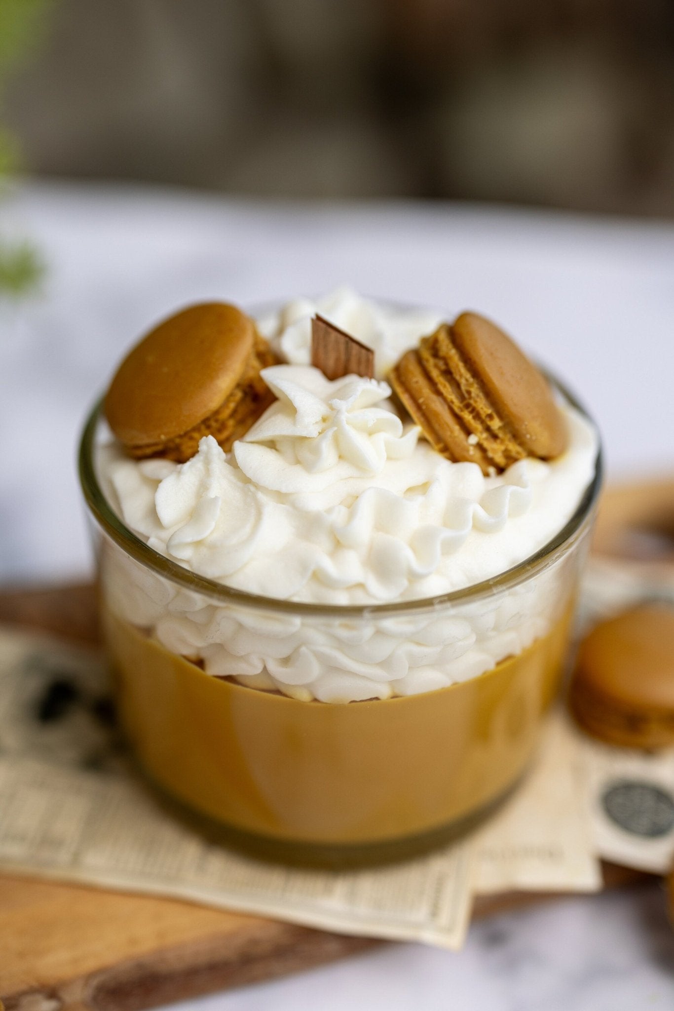 Espresso Scented Candle, Macaron Candle/Macaroons Candle/Whipped Candle/Dessert Candle/ Chocolate Candle/Gift for her/Macron Candle Soy Wax