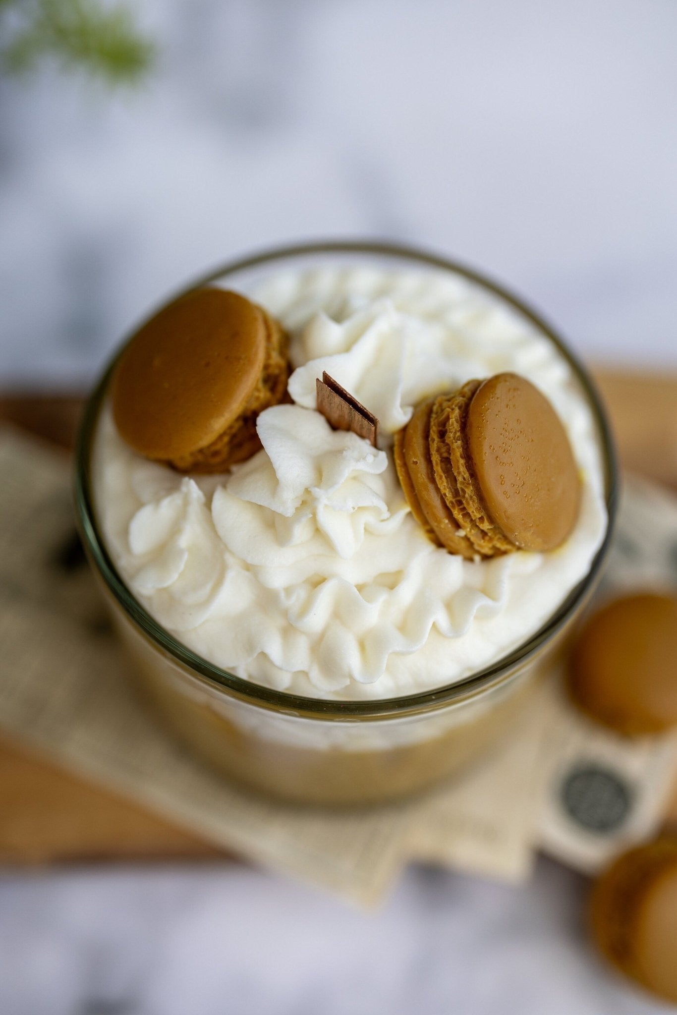 Espresso Scented Candle, Macaron Candle/Macaroons Candle/Whipped Candle/Dessert Candle/ Chocolate Candle/Gift for her/Macron Candle Soy Wax