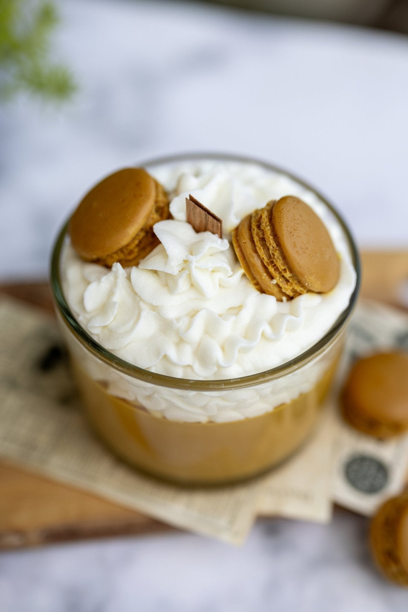 Espresso Scented Candle, Macaron Candle/Macaroons Candle/Whipped Candle/Dessert Candle/ Chocolate Candle/Gift for her/Macron Candle Soy Wax