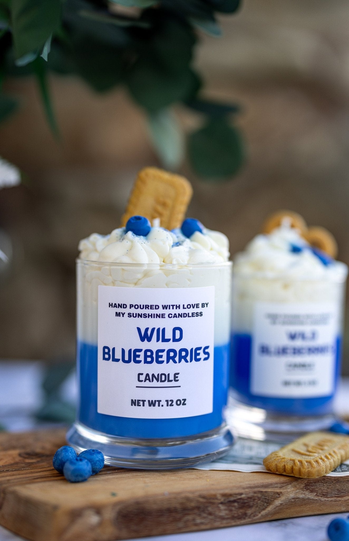 Wild Blueberry Dessert Candle/Blueberry Cheescake Dessert Candle/12oz & 8oz