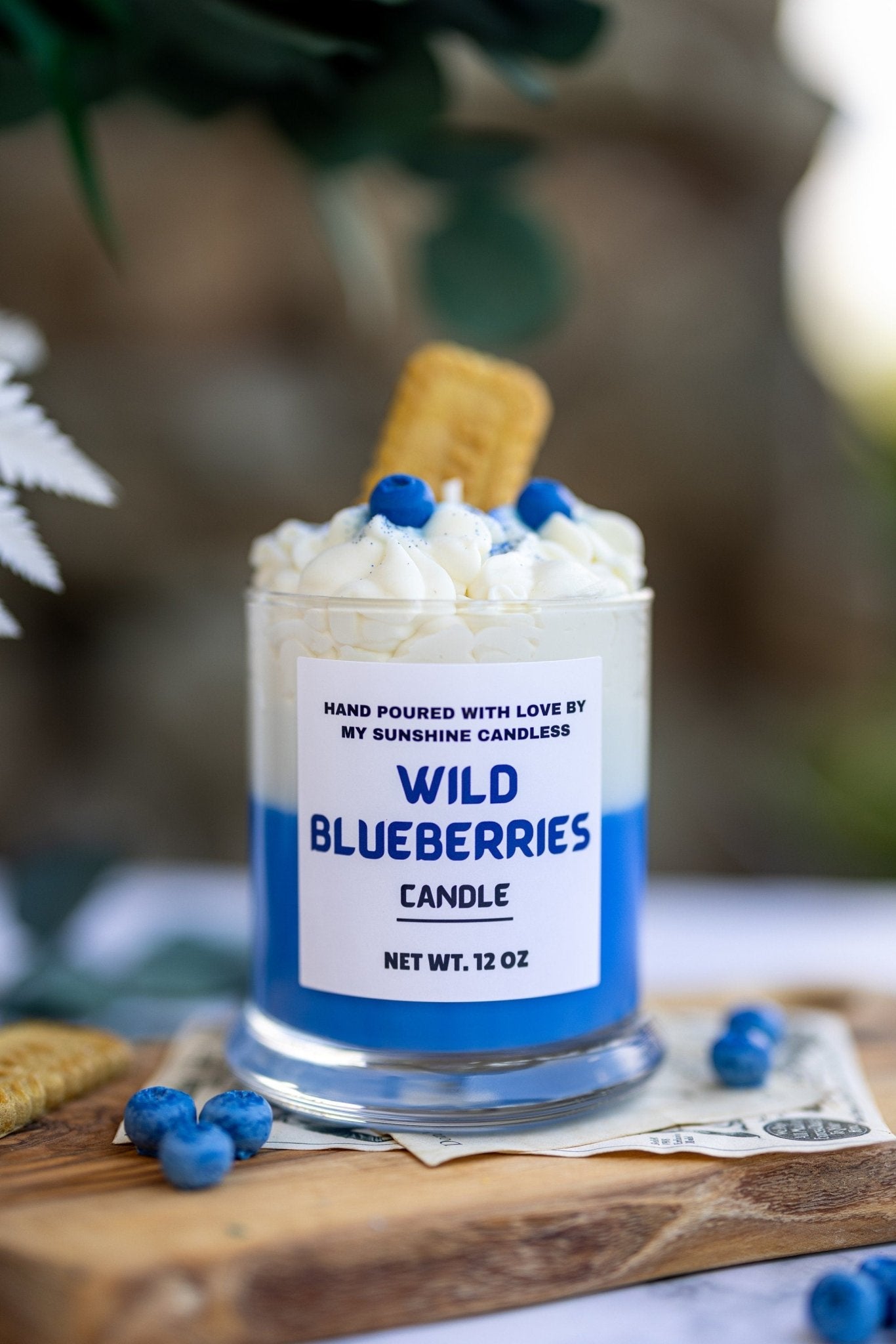 Wild Blueberry Dessert Candle/Blueberry Cheescake Dessert Candle/12oz & 8oz