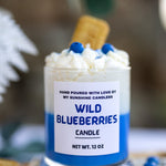 Blueberry Dessert Candle – Blueberry Cheesecake Soy Candle – 8oz & 12oz Whipped Candle - MY Sunshine Candless