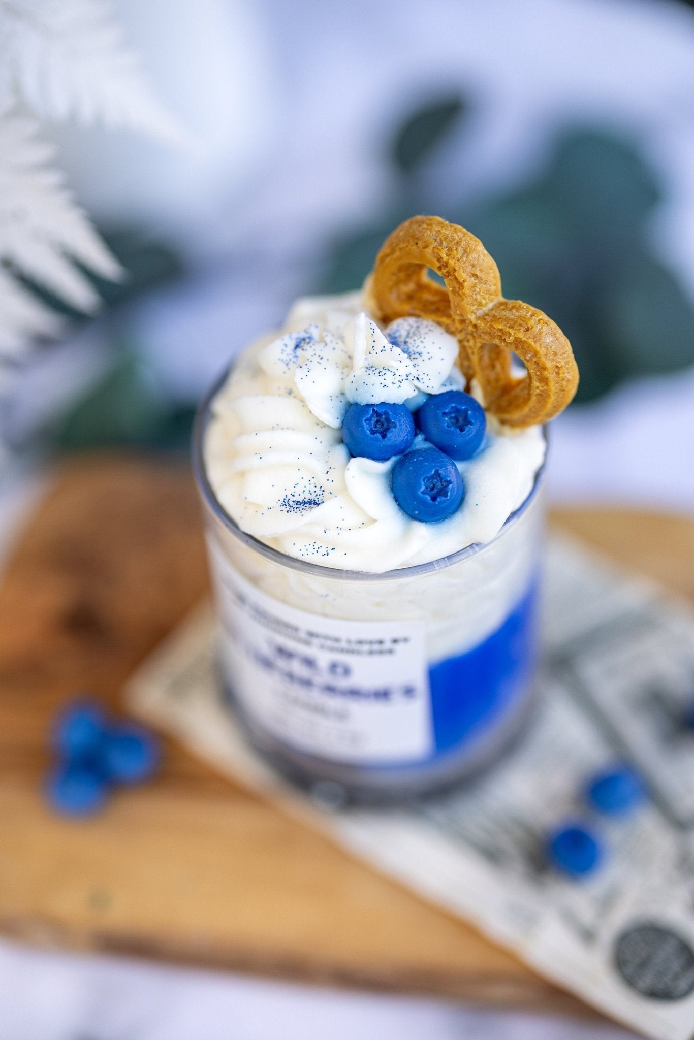 Wild Blueberry Dessert Candle/Blueberry Cheescake Dessert Candle/12oz & 8oz