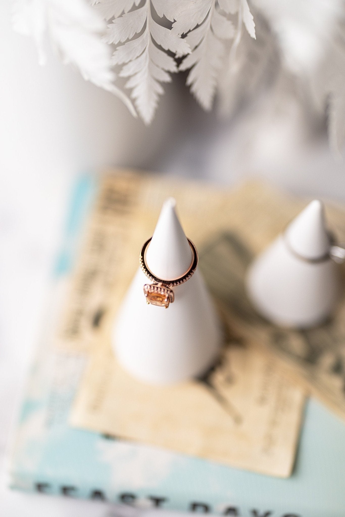 Genuine Ring Handmade Holder/Jesmonite Ring Holder Cone/ Perfect Gift