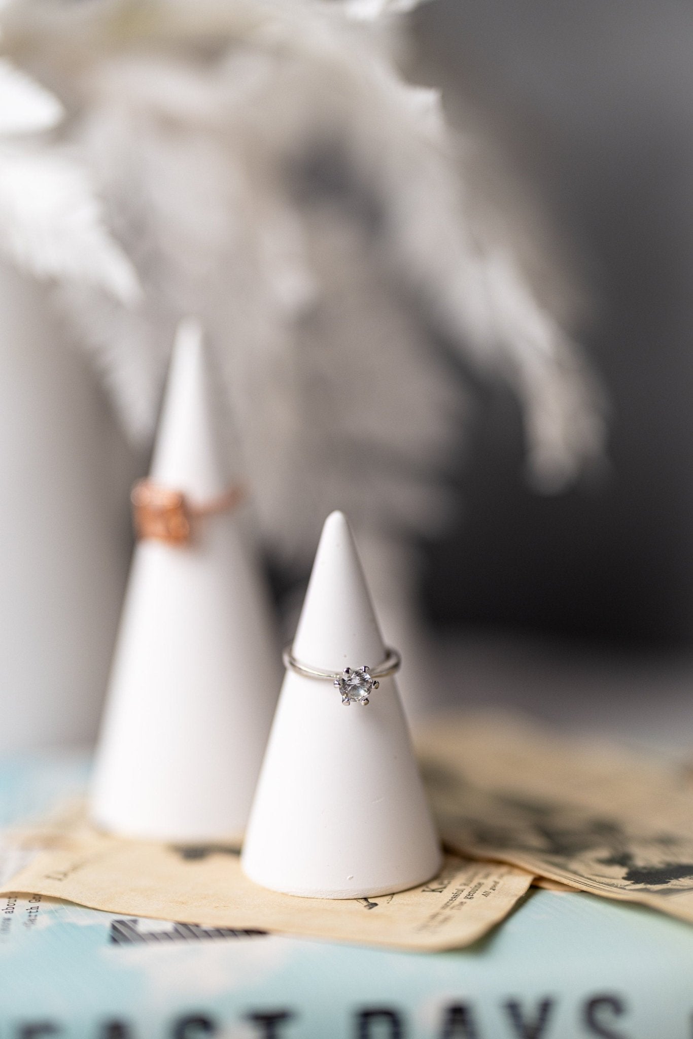 Genuine Ring Handmade Holder/Jesmonite Ring Holder Cone/ Perfect Gift