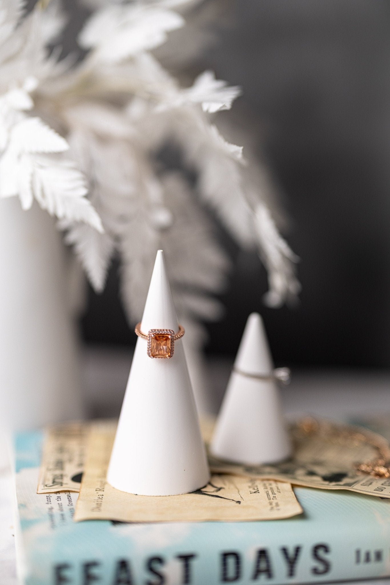 Genuine Ring Handmade Holder/Jesmonite Ring Holder Cone/ Perfect Gift