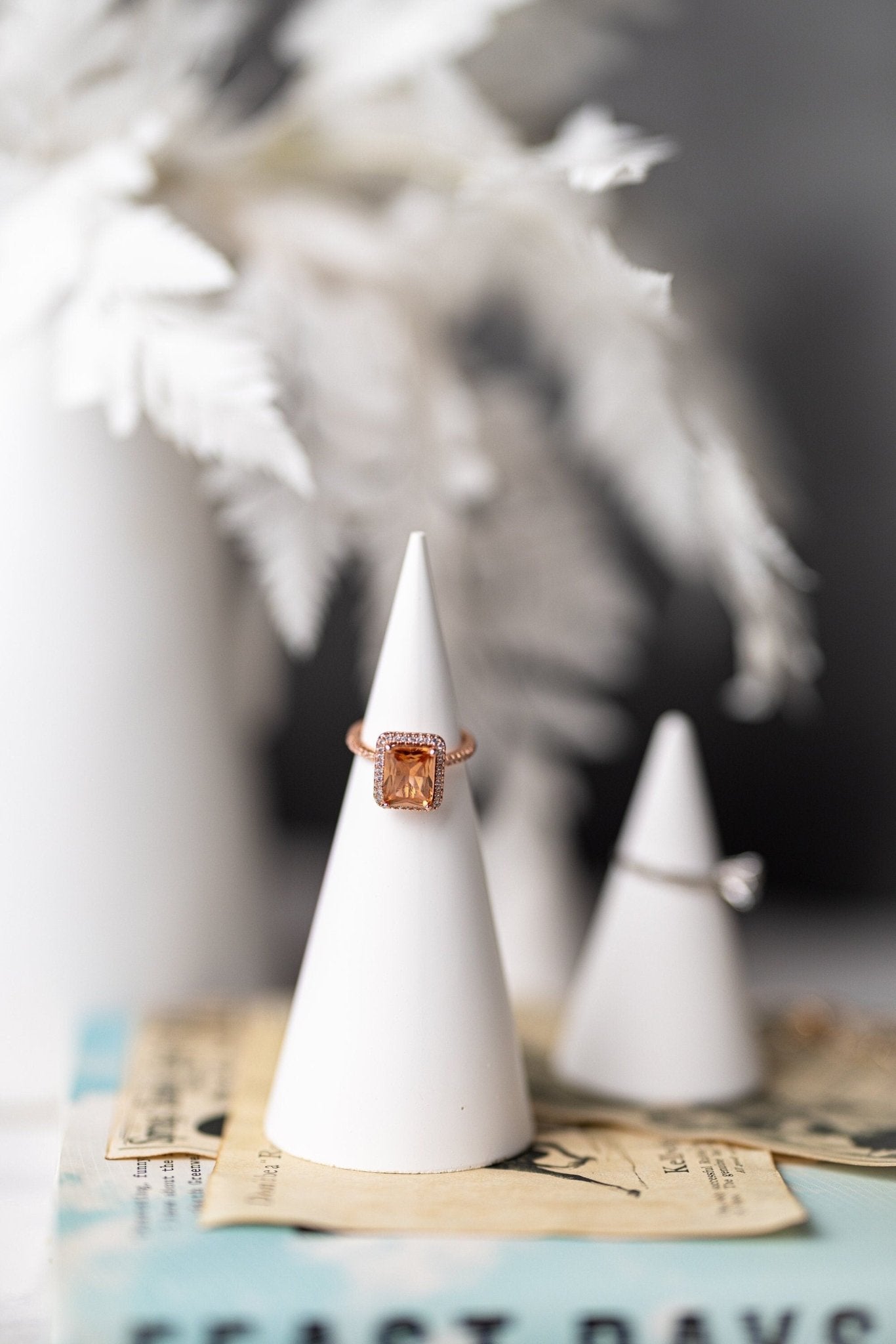 Genuine Ring Handmade Holder/Jesmonite Ring Holder Cone/ Perfect Gift