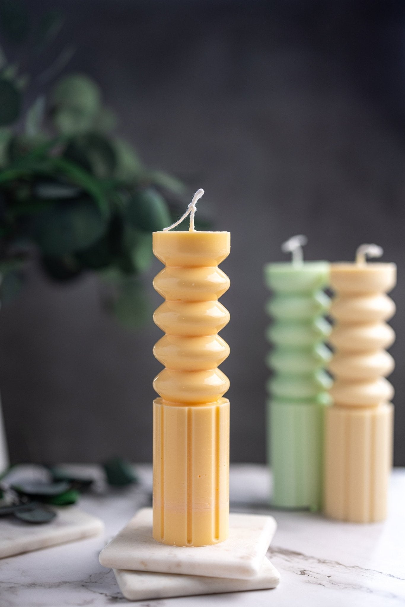 Handcrafted Abacus Pillar Candle – Pastel Colors – Luxury Home Decor – Handmade Soy Wax Gift Idea - MY Sunshine Candless