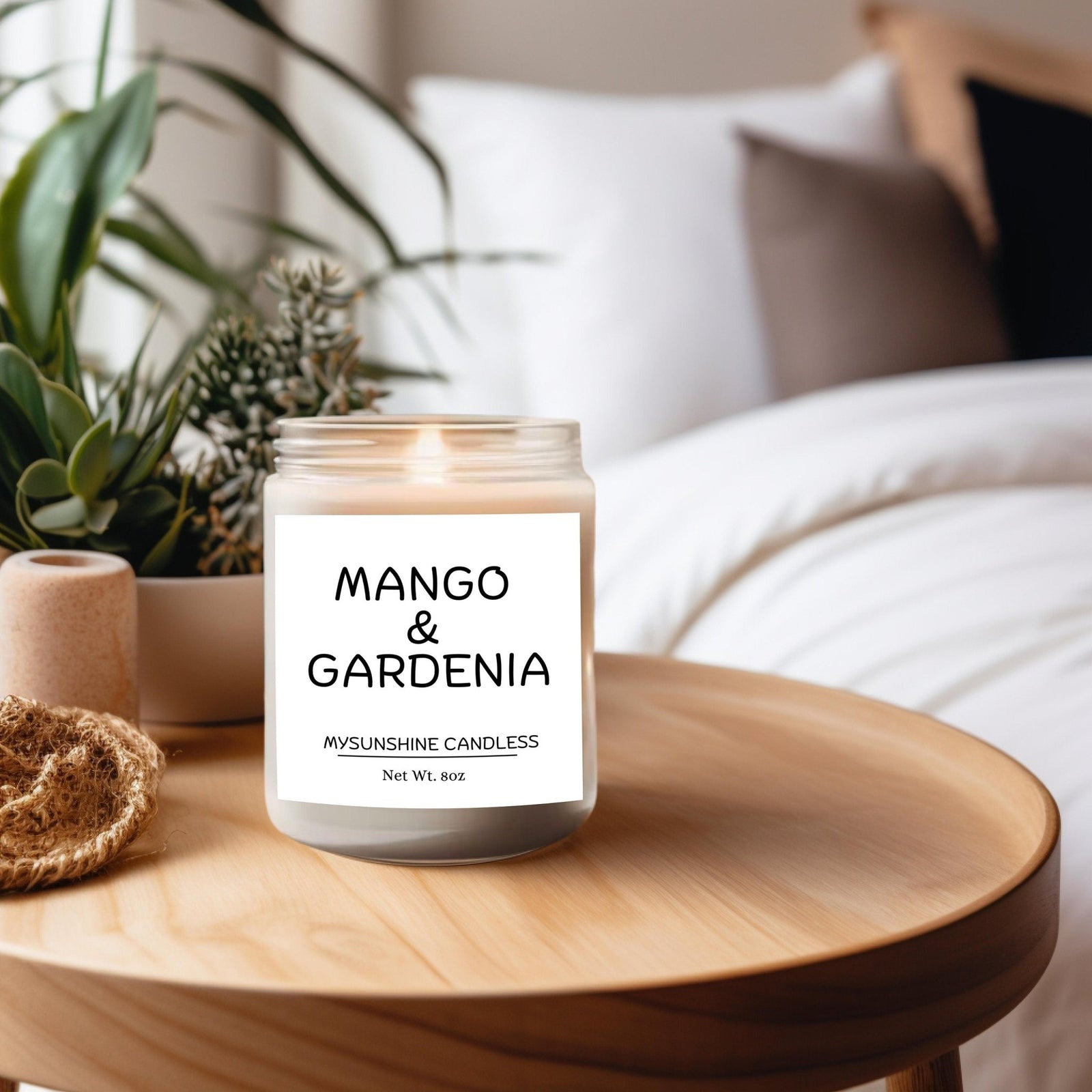 Mango & Gardenia Scented Candle | Soy Blend Candle | Fruity Scent | Floral Scent | Home Fragrance | Gift Idea | Summer Candle