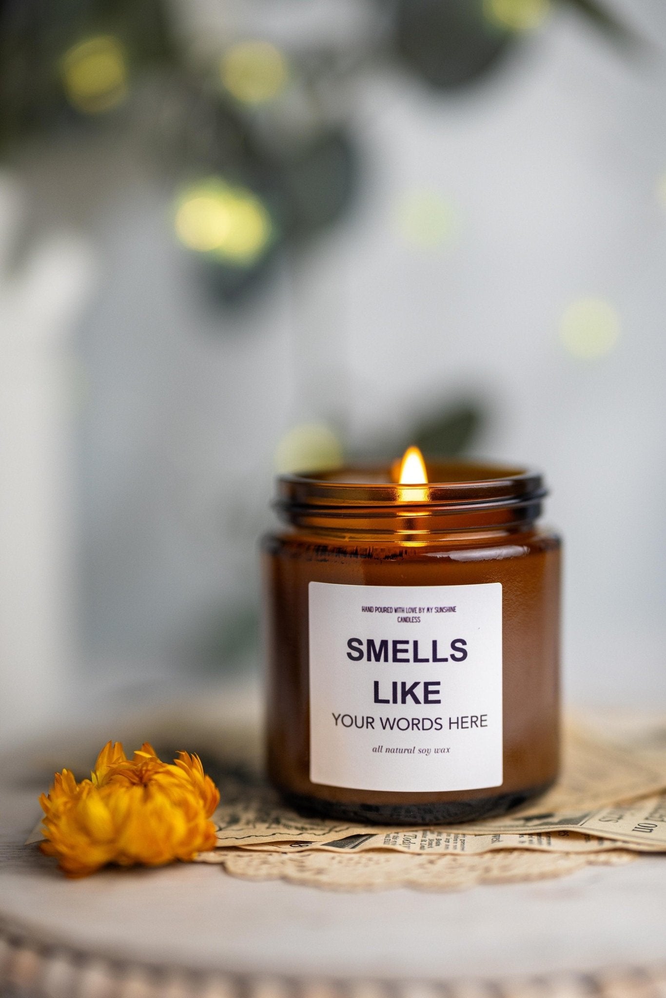 Mango & Gardenia Scented Candle | Soy Blend Candle | Fruity Scent | Floral Scent | Home Fragrance | Gift Idea | Summer Candle