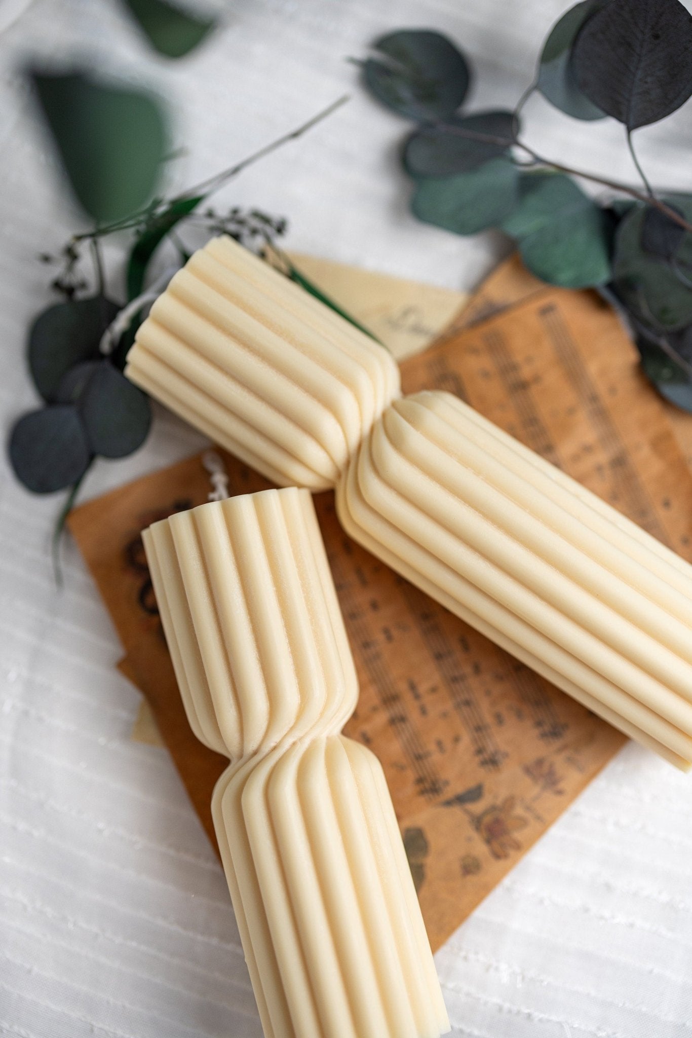 Spiral Spire Pillar Candle/Gift | Handmade /Wedding Favor /Soy Wax/Handmade Stunning Candles /Mothers Day