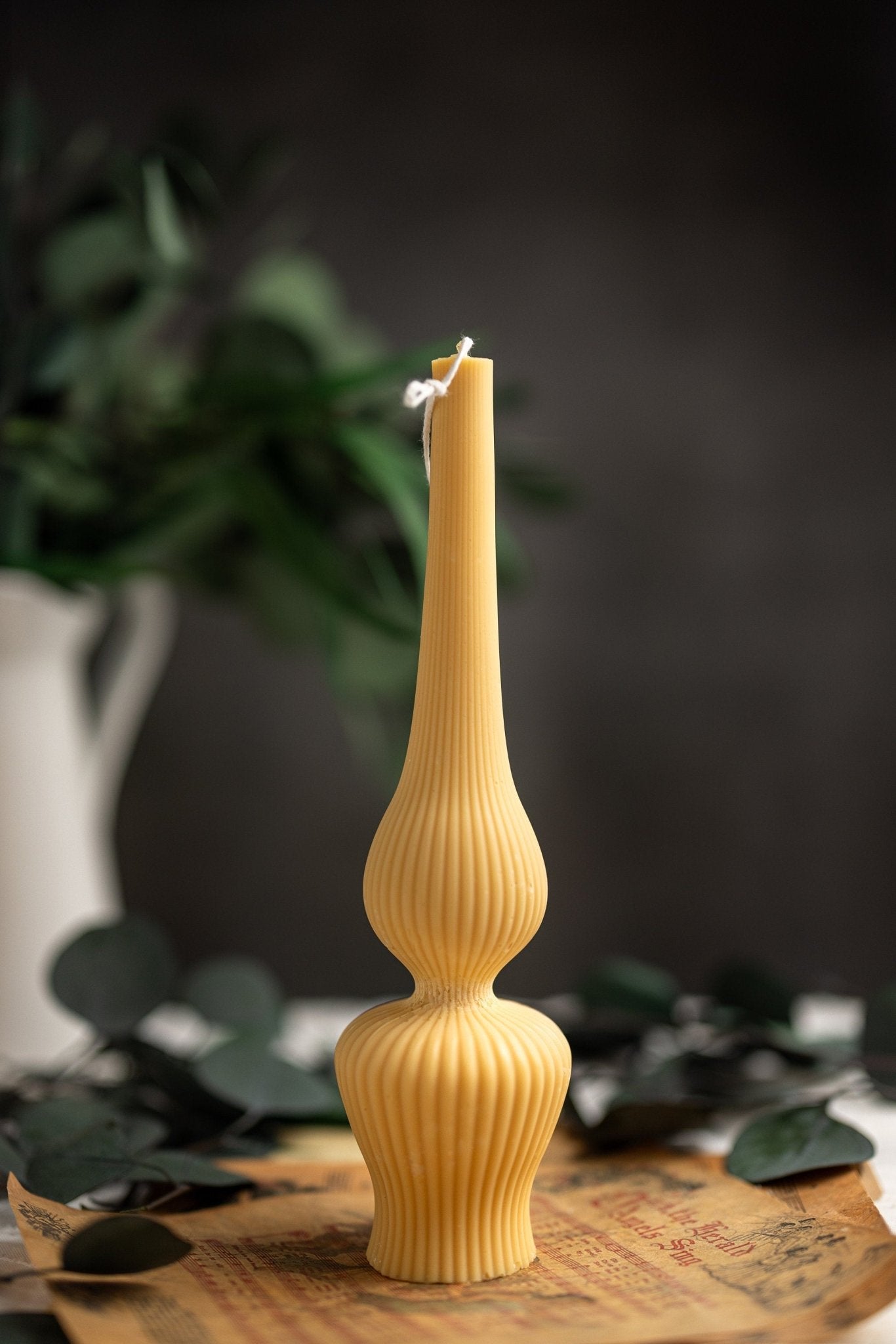 Large Ribbed Pillar Lamp Candle /Handmade Candle/ Aesthetic Room Decor/ Wedding table decor/Dinner Candles/ Candle Gift