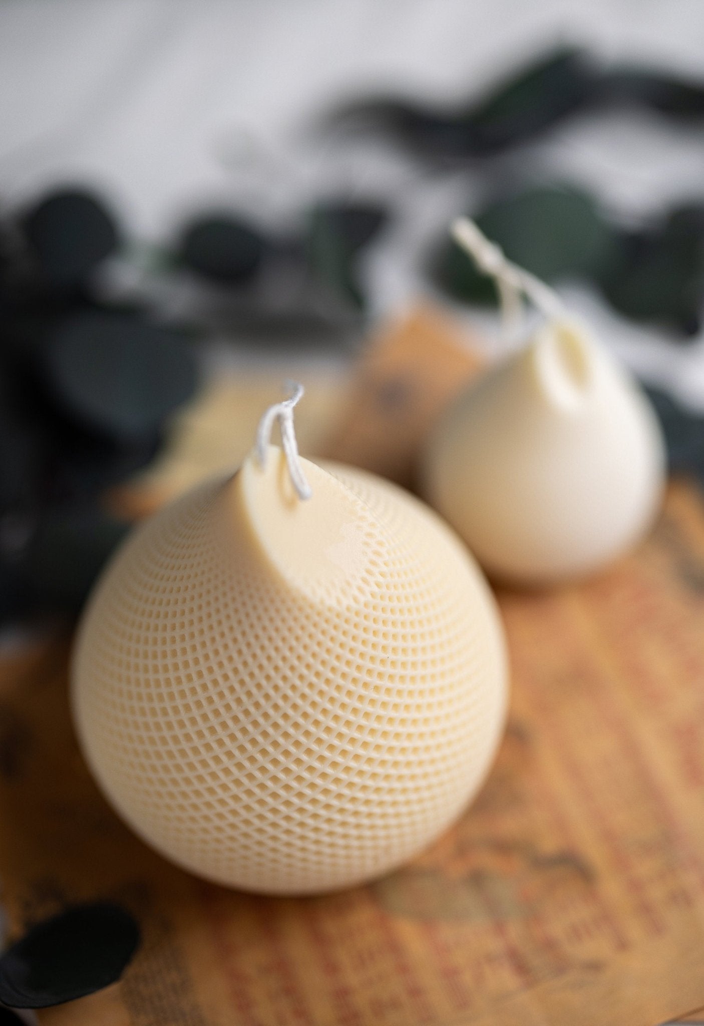 Unique geometrical candle /Handmade ribbed candle /Valentine gifts /gift idea/Hand-poured Soy Candles/ Pillar Candle